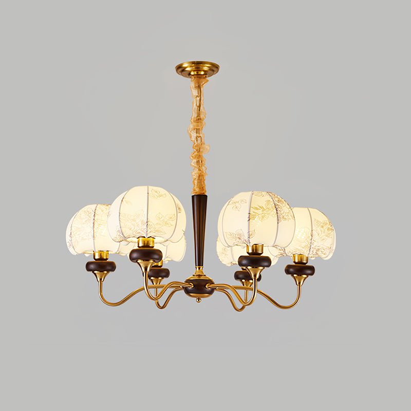 Orchid Vintage Fabric Chandelier - Letslighting