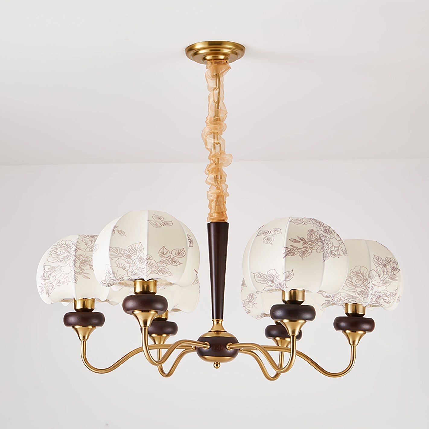 Orchid Vintage Fabric Chandelier - Letslighting