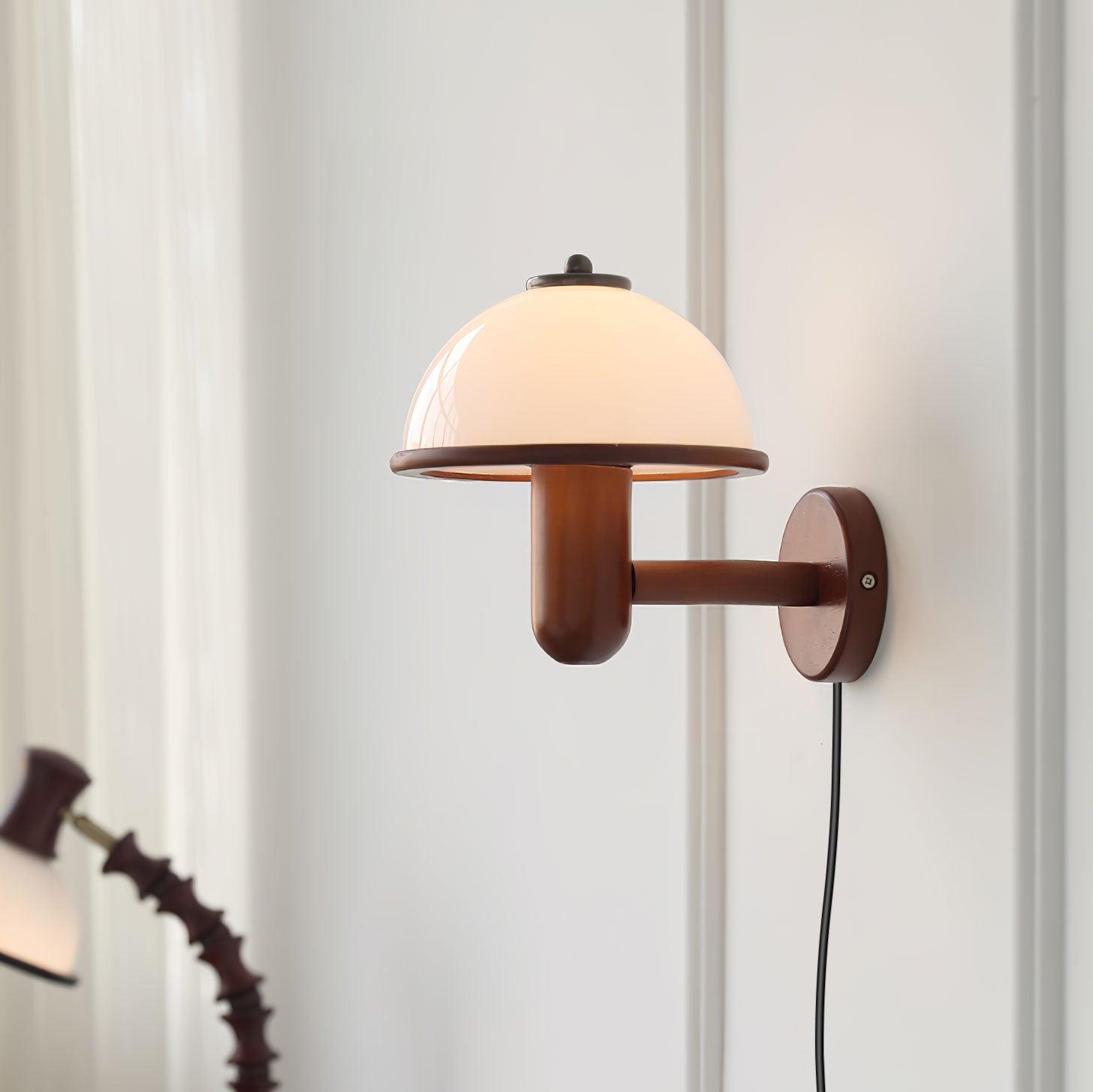 Lustra Wall Lamp Mushroom Wood Oak - Letslighting