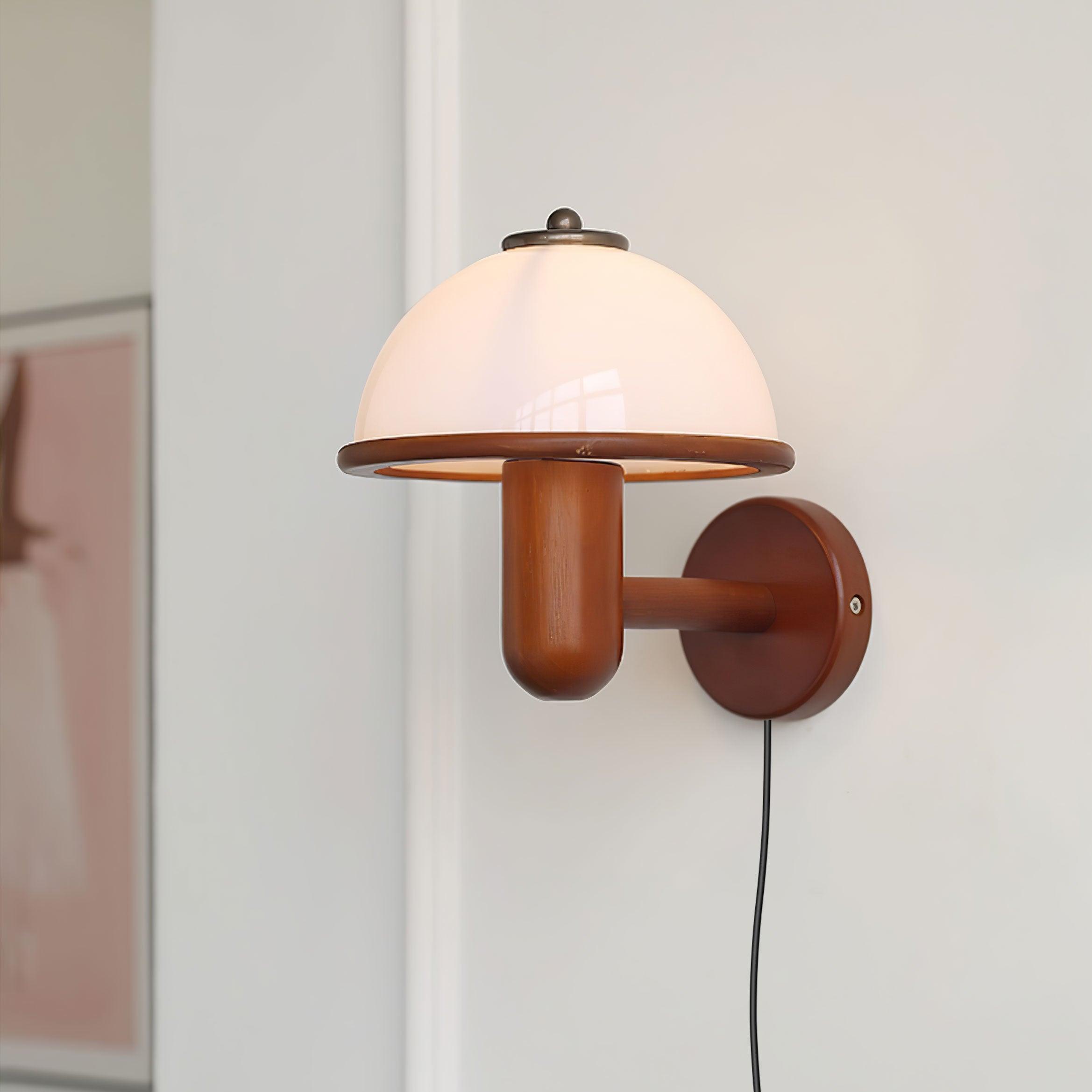 Lustra Wall Lamp Mushroom Wood Oak - Letslighting