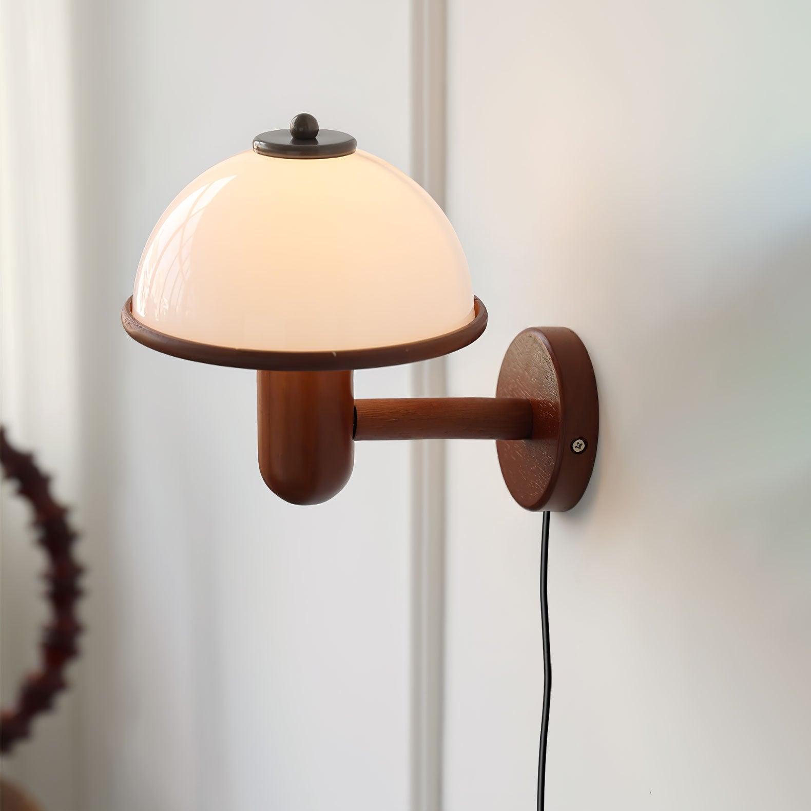 Lustra Wall Lamp Mushroom Wood Oak - Letslighting