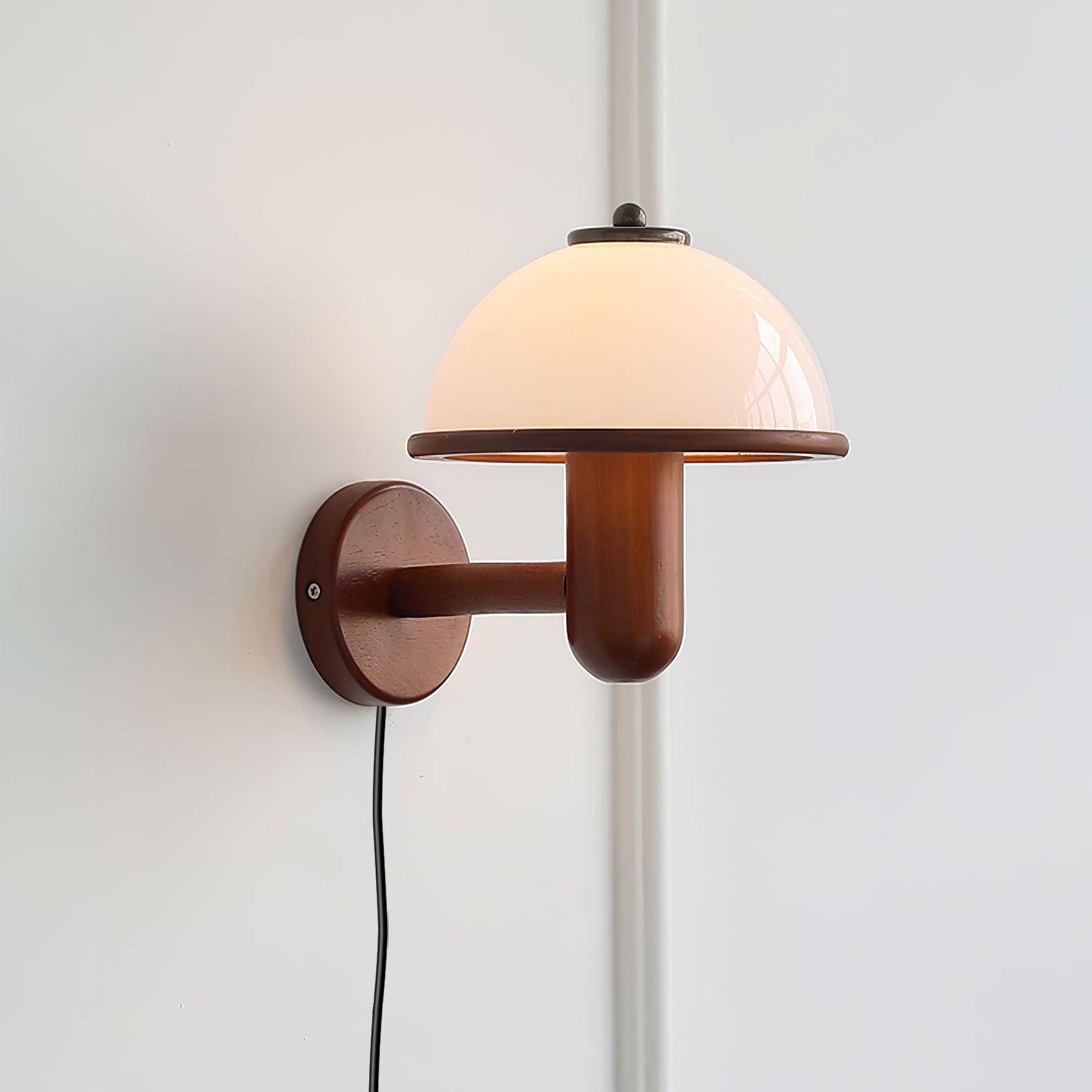Lustra Wall Lamp Mushroom Wood Oak - Letslighting