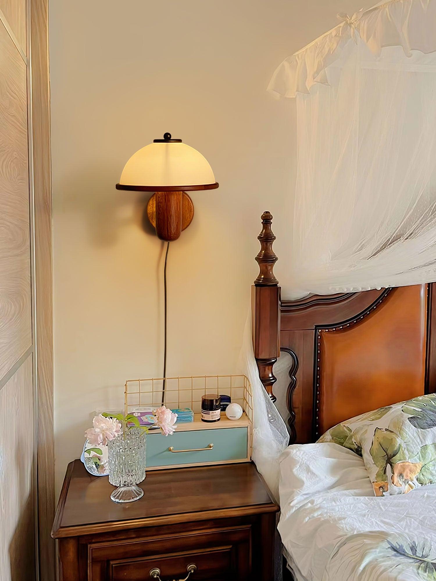 Lustra Wall Lamp Mushroom Wood - Letslighting