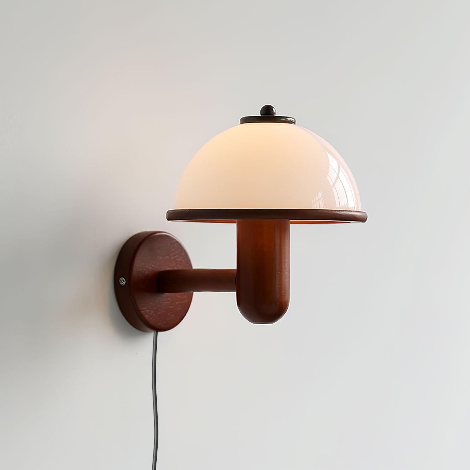 Lustra Wall Lamp Mushroom Wood Oak - Letslighting