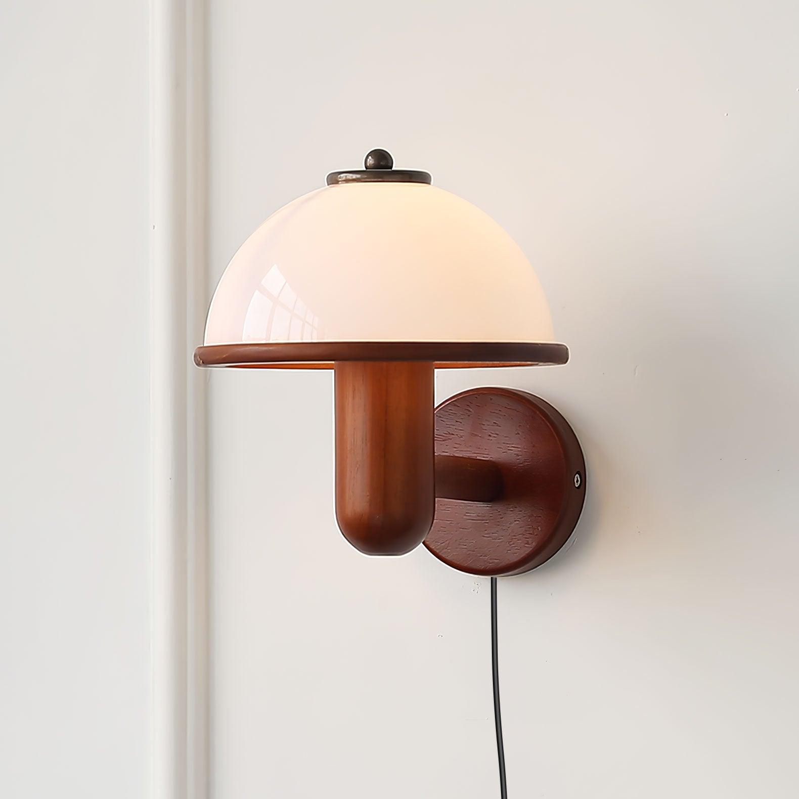 Lustra Wall Lamp Mushroom Wood Oak - Letslighting