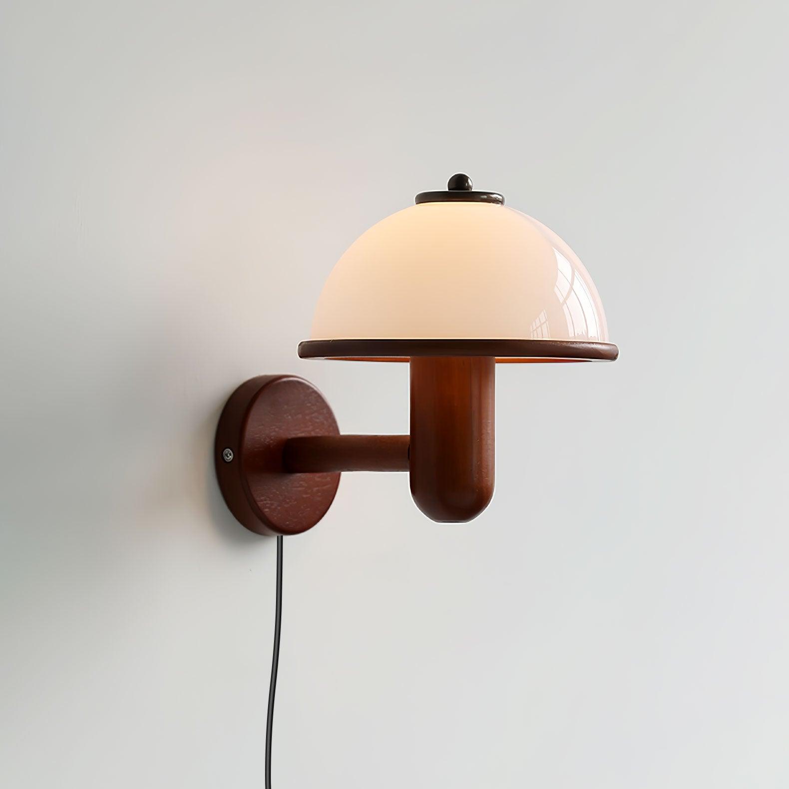 Lustra Wall Lamp Mushroom Wood Oak - Letslighting