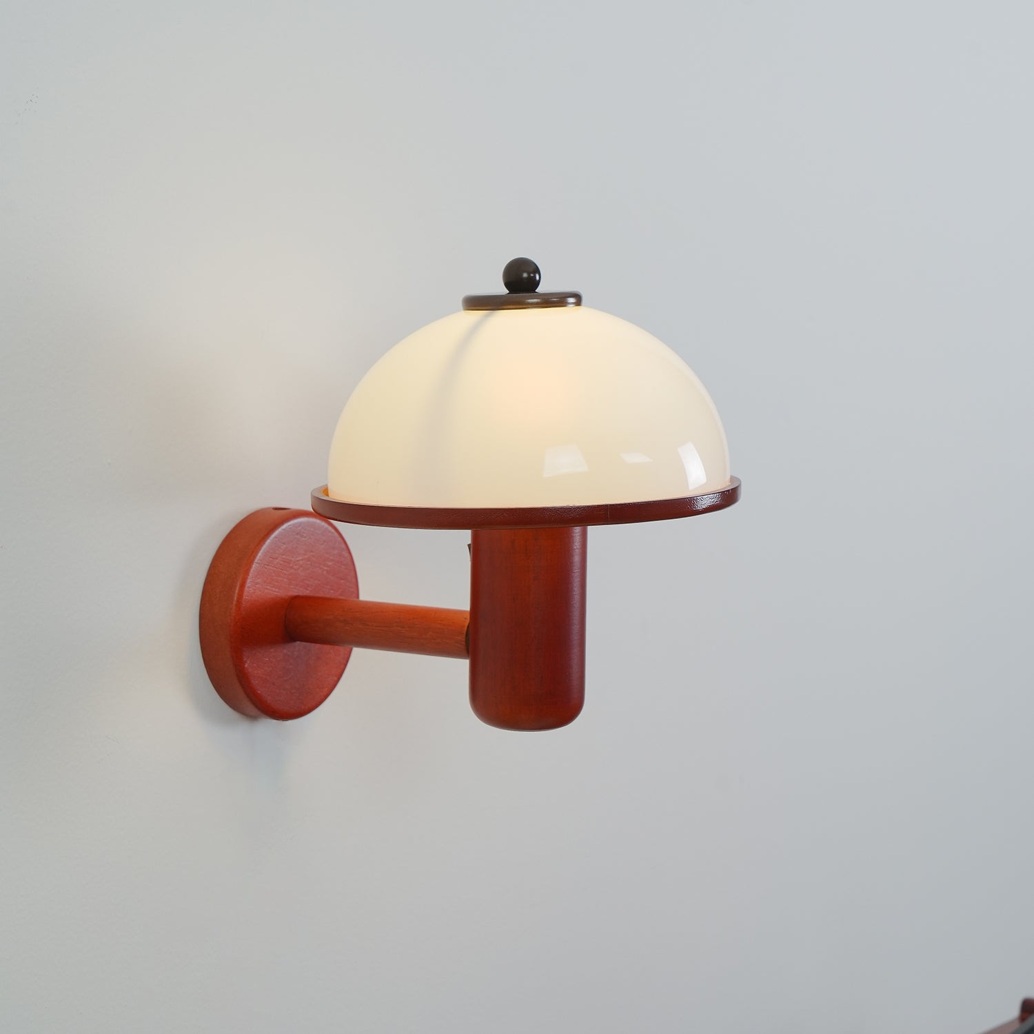 Lustra Wall Lamp Mushroom Wood Oak - Letslighting