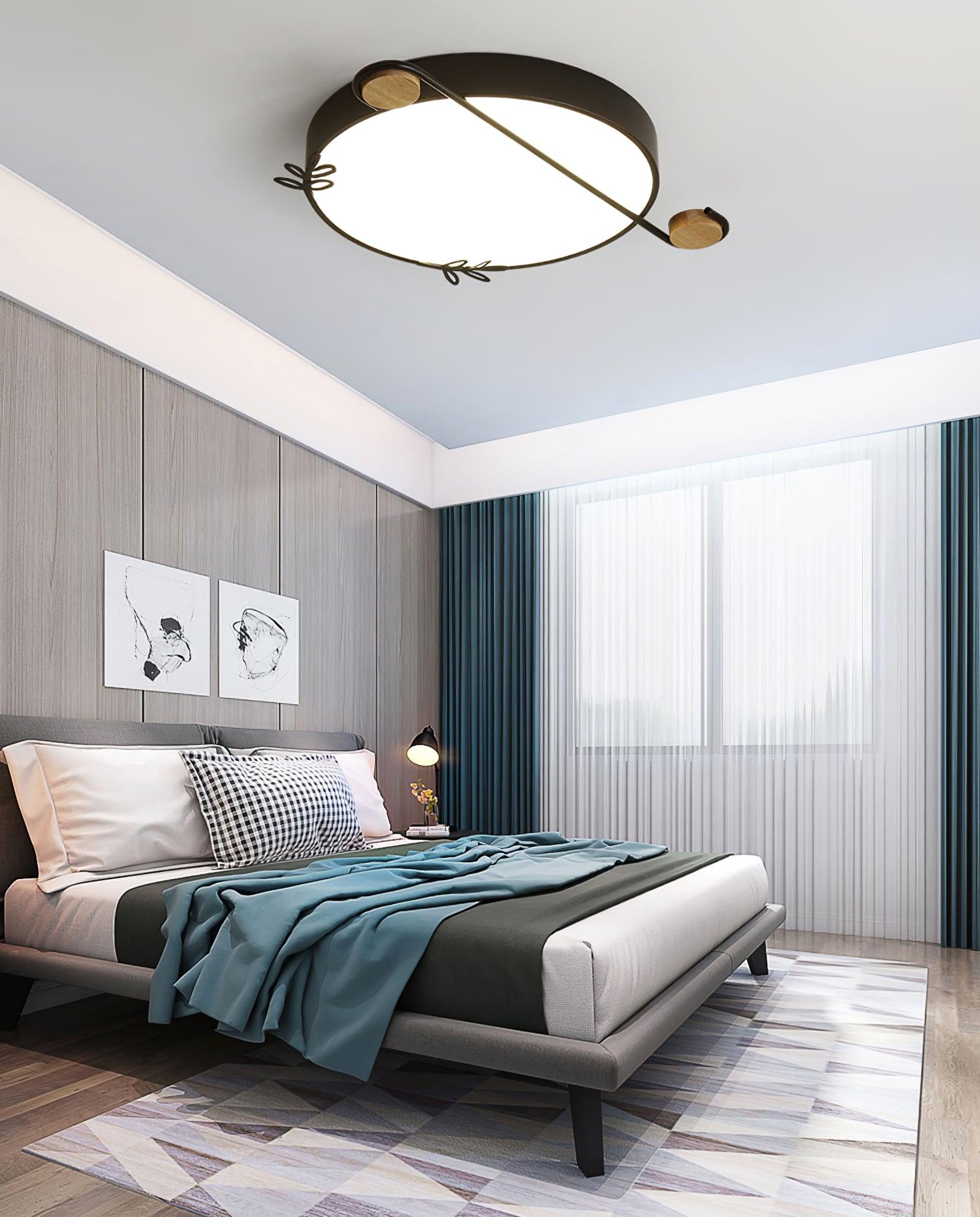 Evzorira Musical Note Art Round Ceiling Lamp - Letslighting