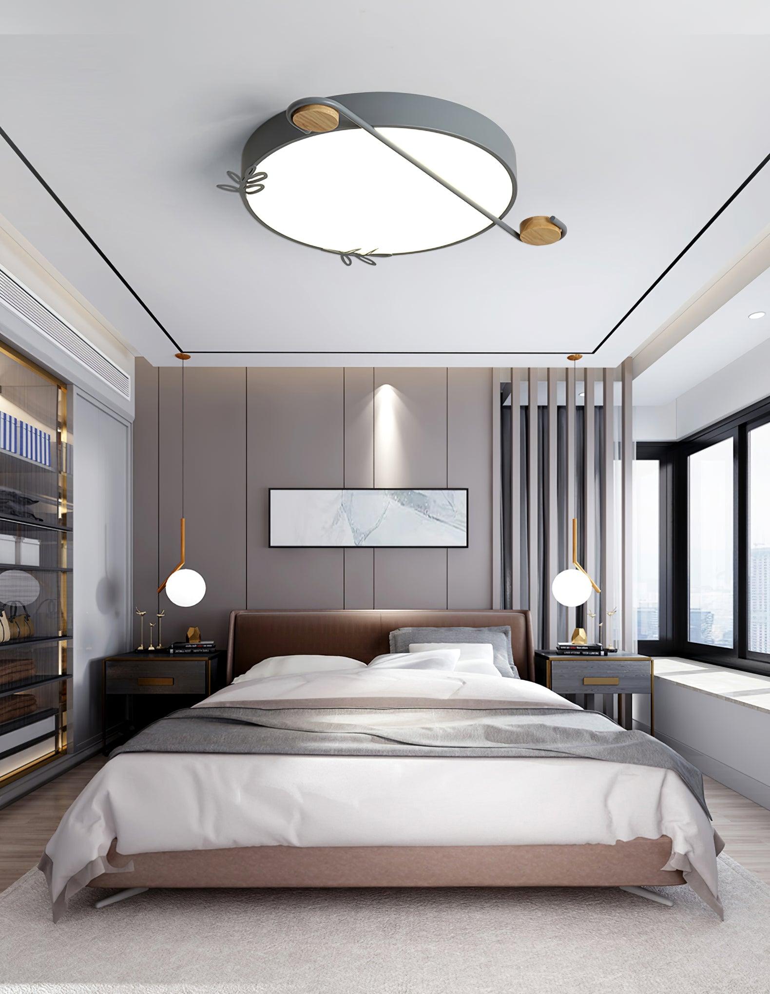 Evzorira Musical Note Art Round Ceiling Lamp - Letslighting