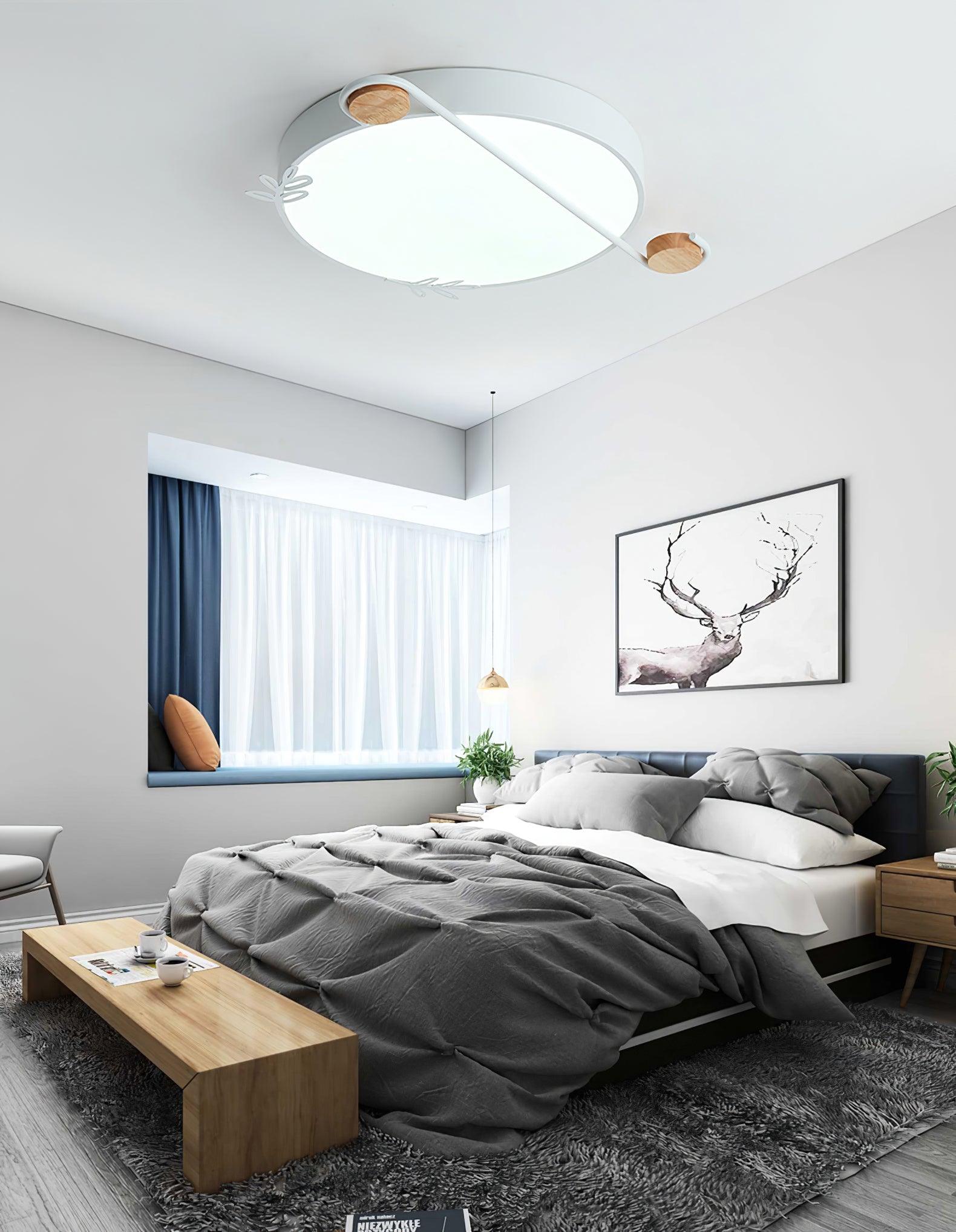 Evzorira Musical Note Art Round Ceiling Lamp - Letslighting