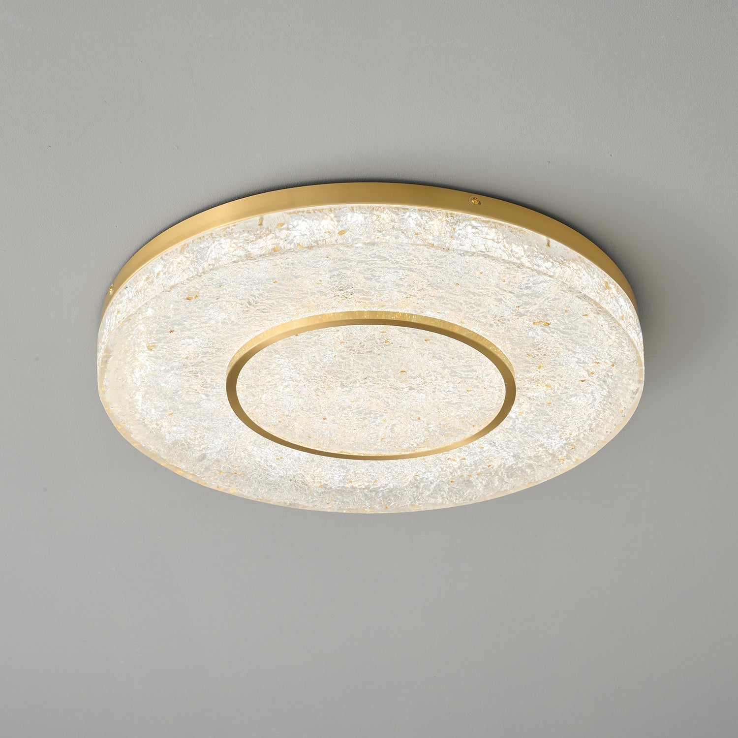 Lustra Ceiling Lamp Mysterious Circle Brass Resin - Letslighting