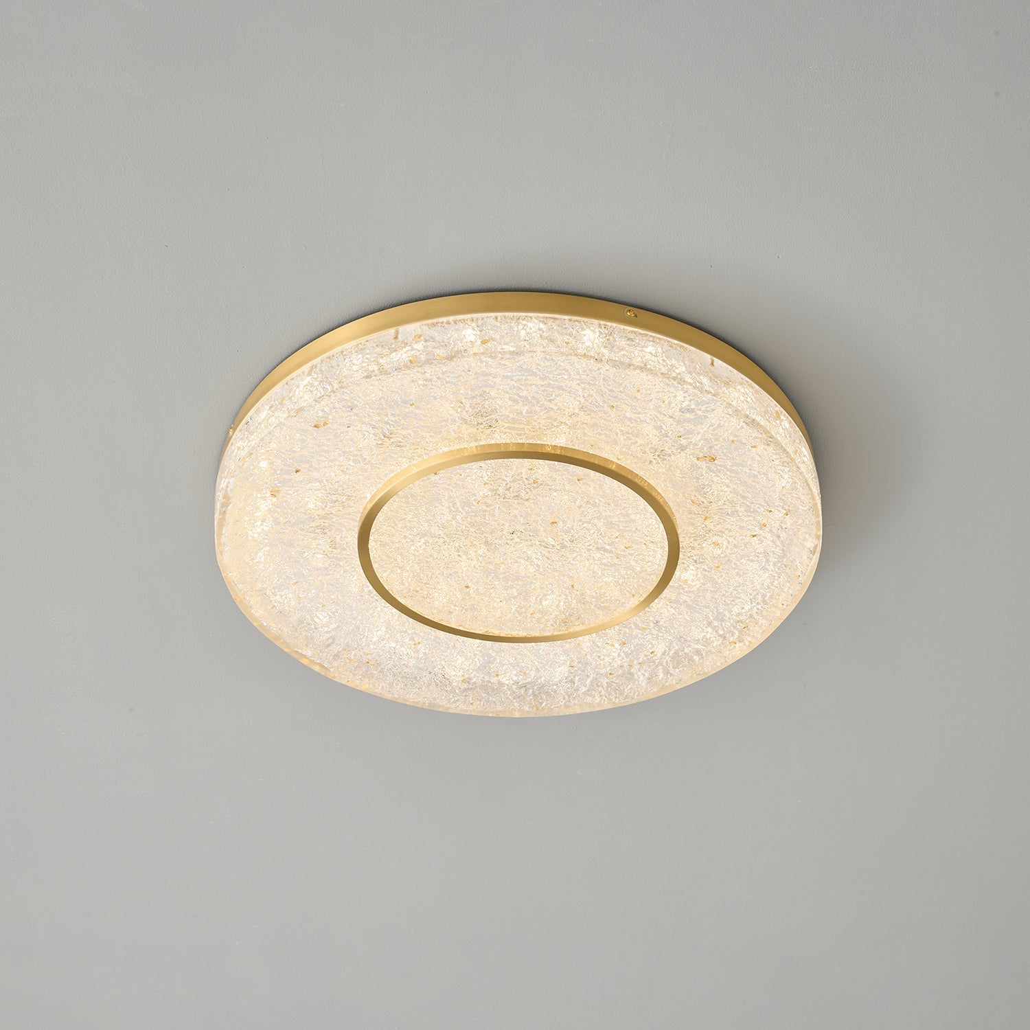 Lustra Ceiling Lamp Mysterious Circle Brass Resin - Letslighting