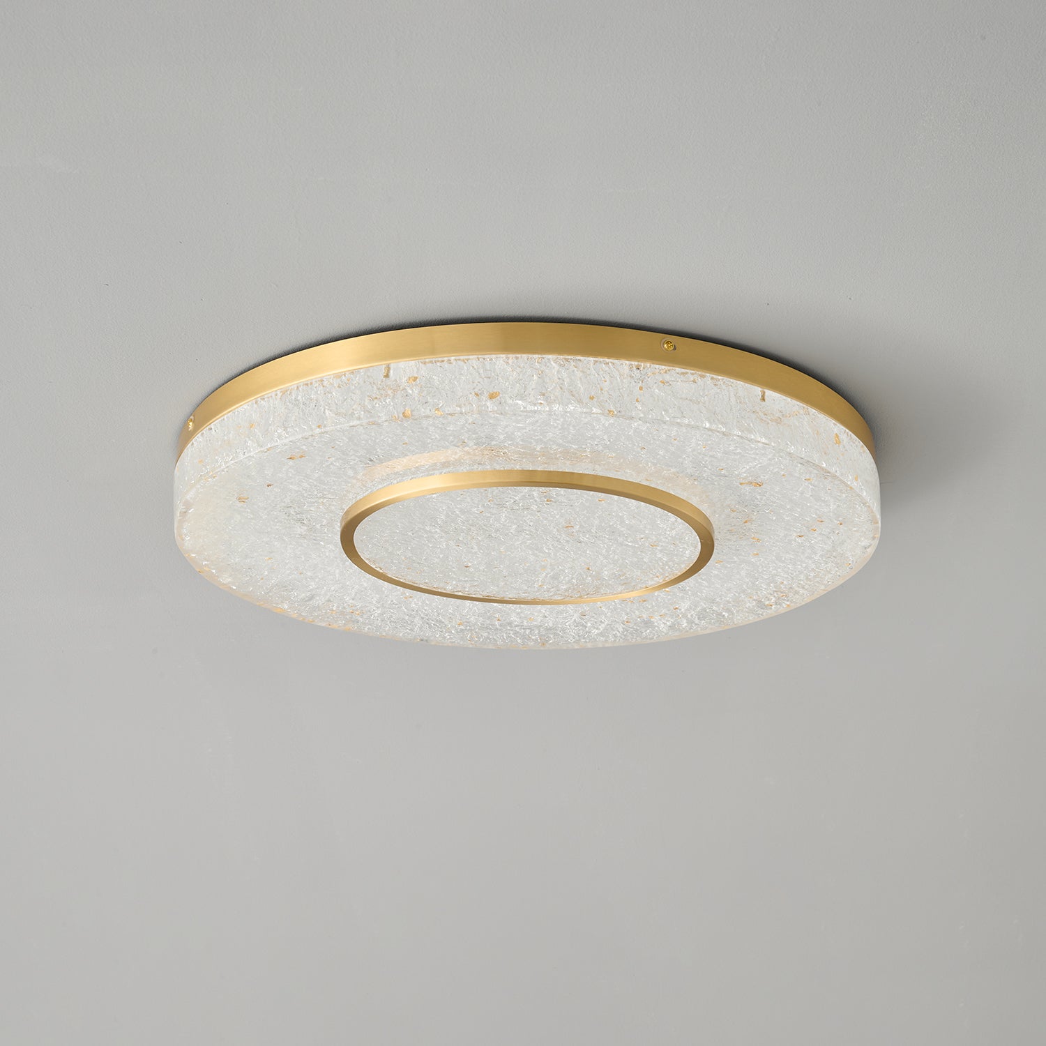 Lustra Ceiling Lamp Mysterious Circle Brass Resin - Letslighting