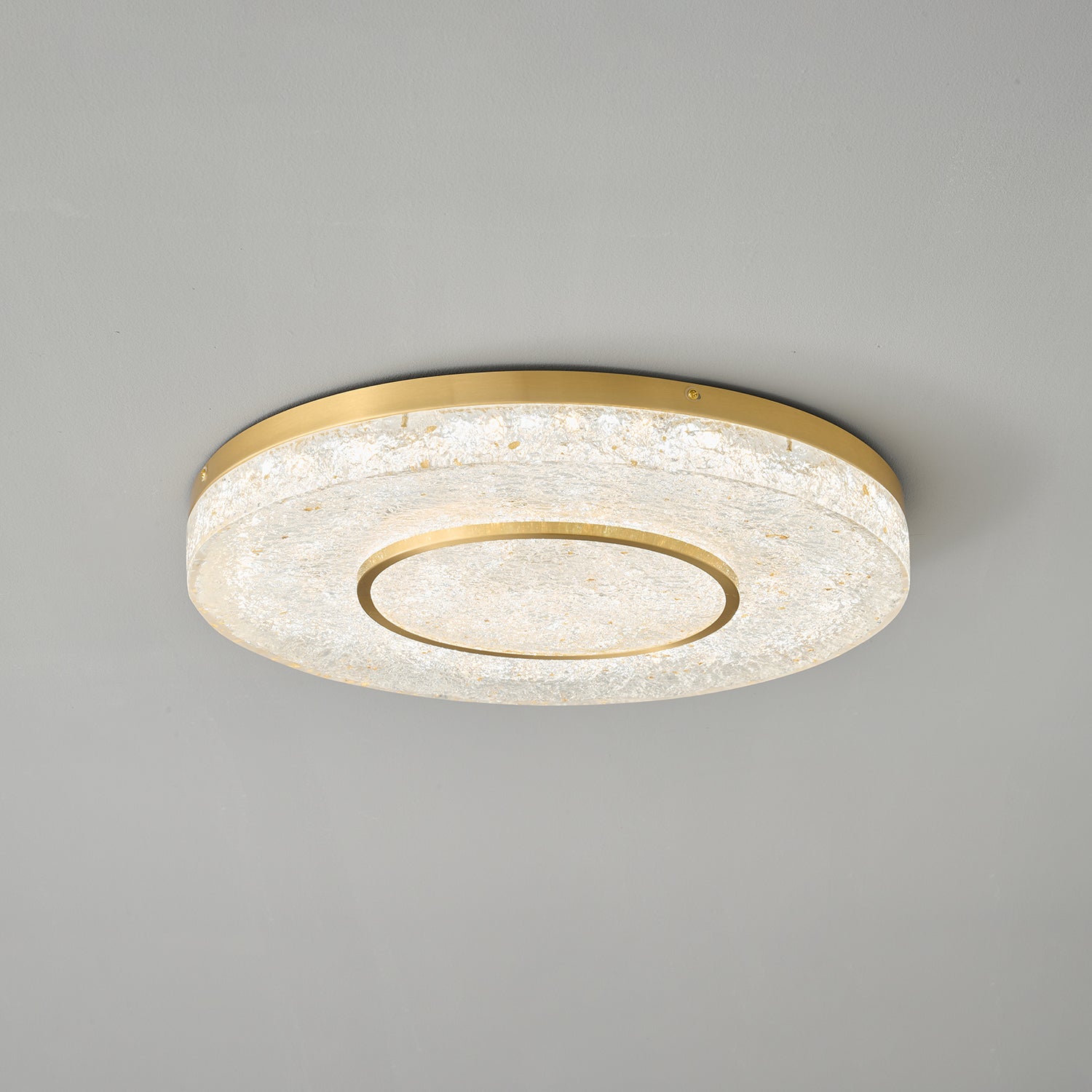 Lustra Ceiling Lamp Mysterious Circle Brass Resin - Letslighting