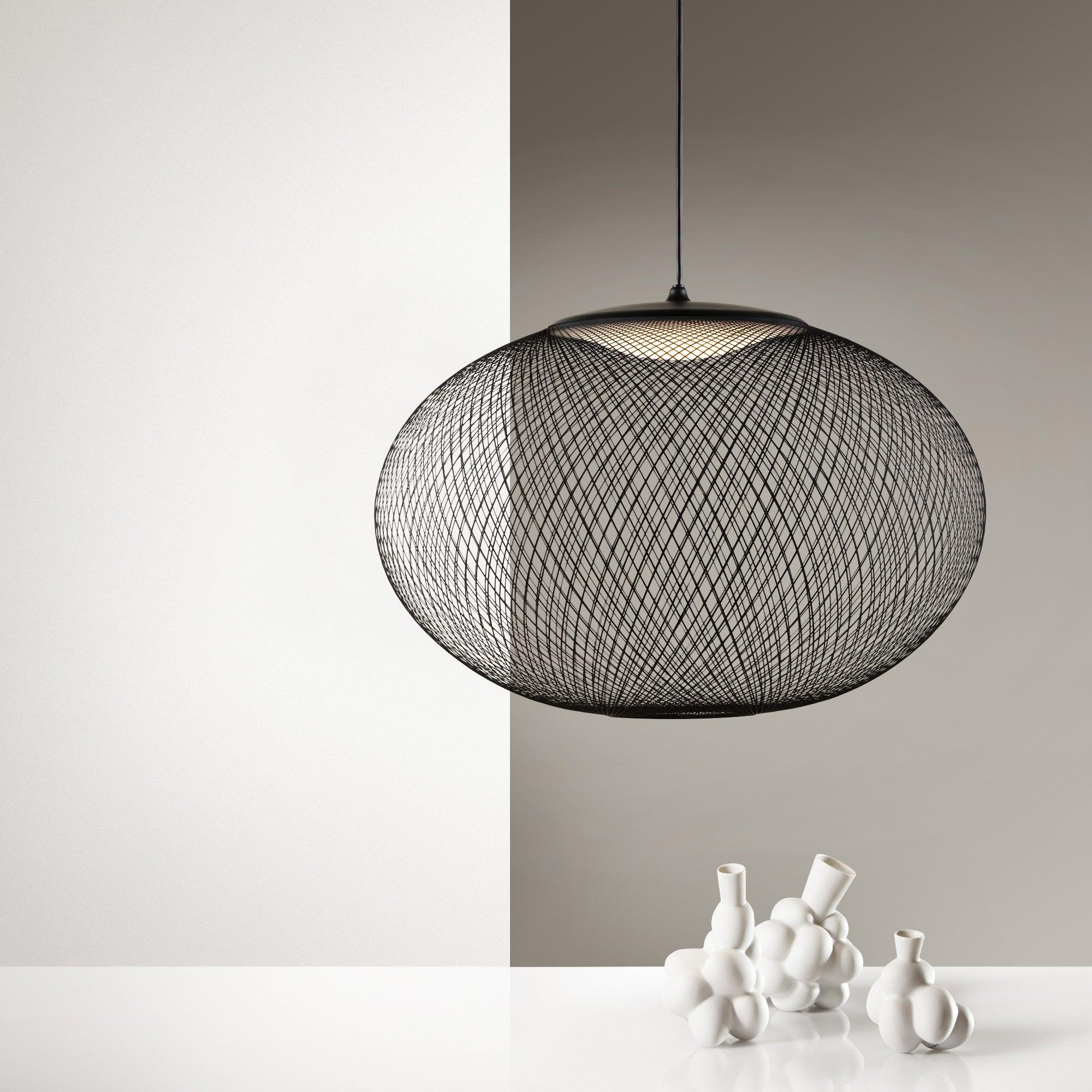 Lustra Pendant Lamp lic Mesh Black - Letslighting