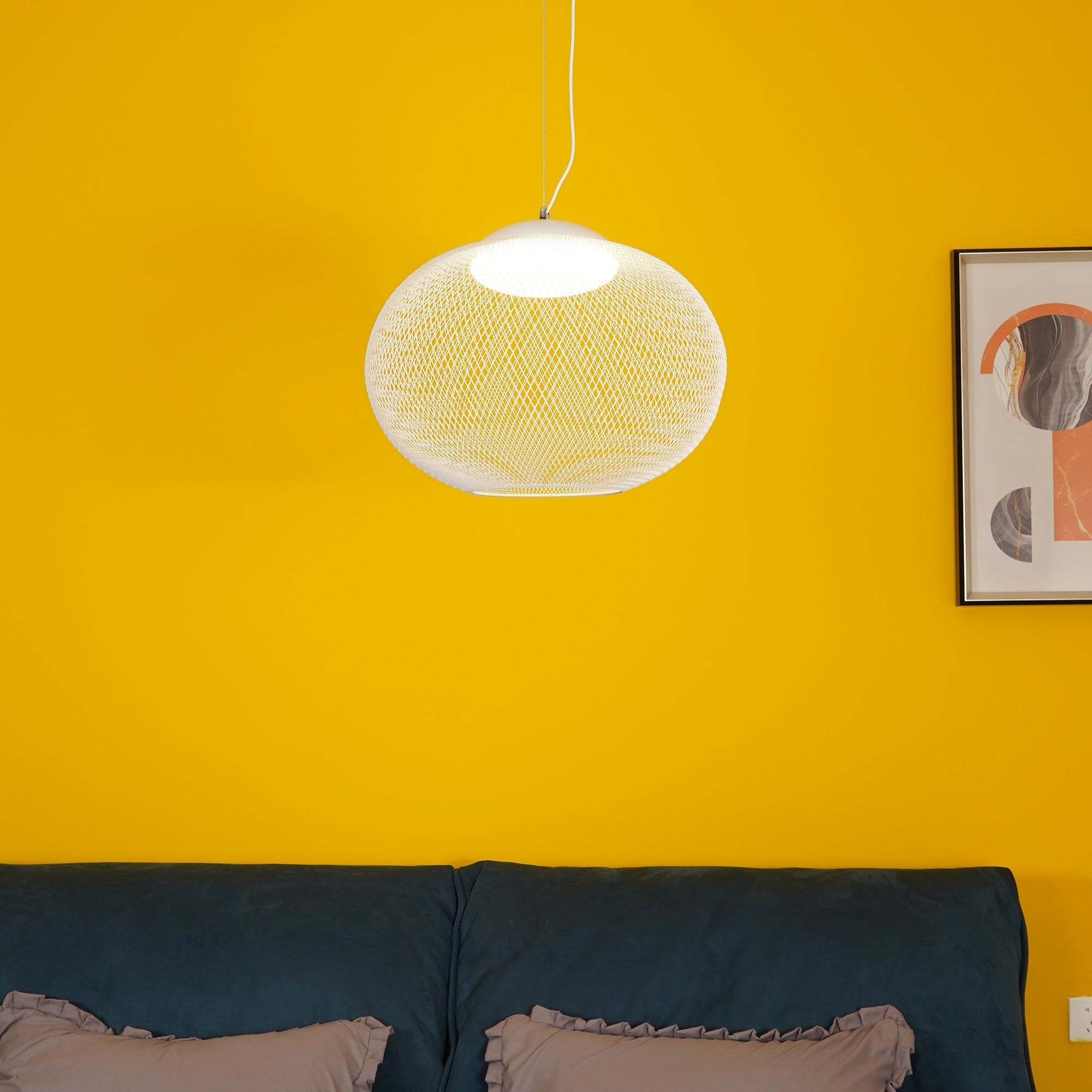Lustra Pendant Lamp lic Mesh Black - Letslighting