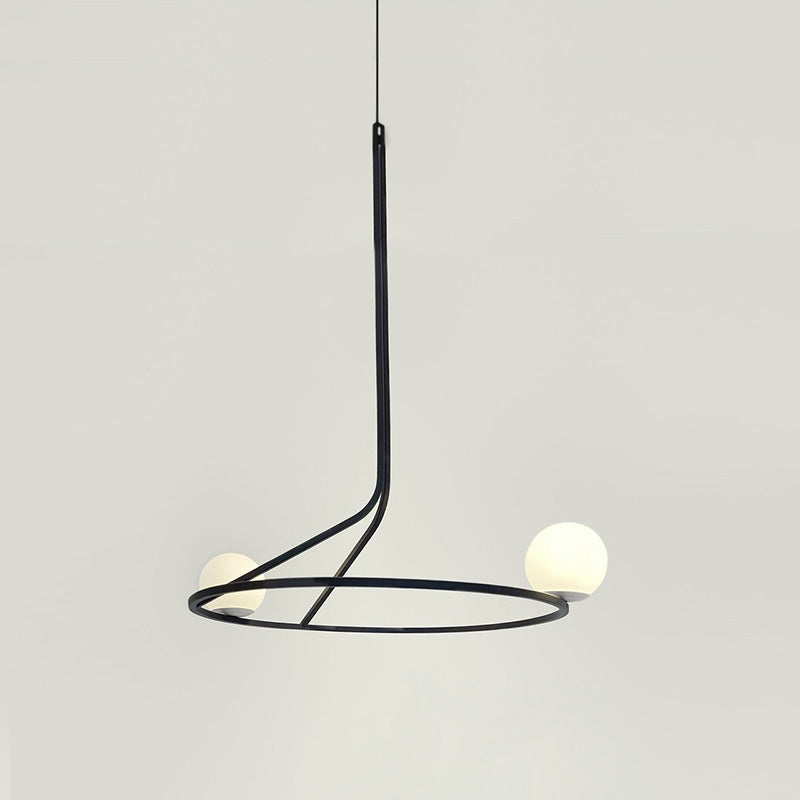 Ilthael Modern Minimalist Brass Glass Chandelier - Letslighting