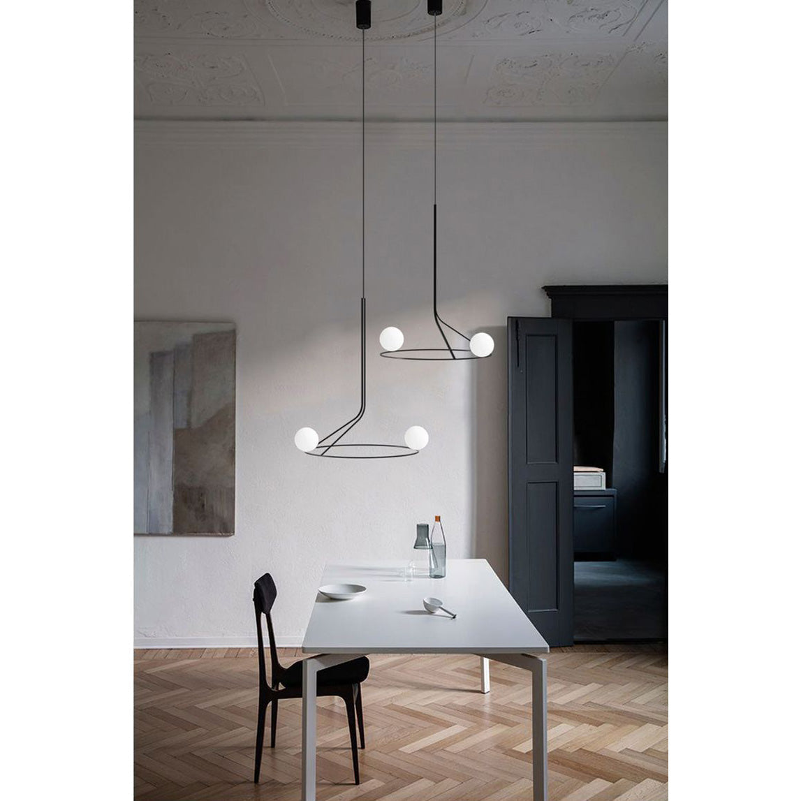 Ilthael Modern Minimalist Brass Glass Chandelier - Letslighting