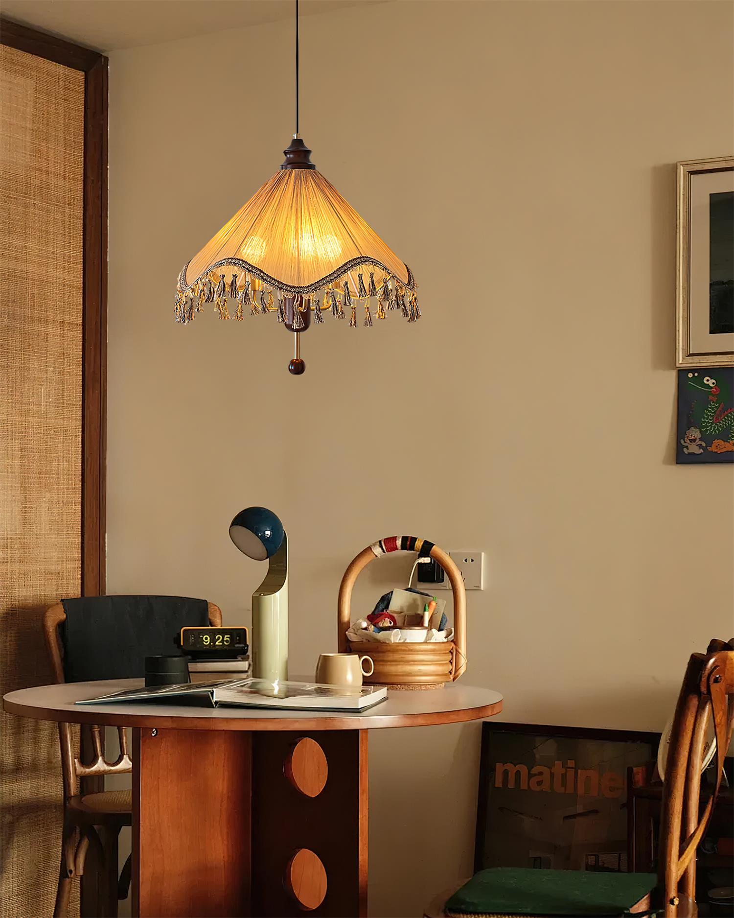 Rosetta fabric Pendant Light Boutique - Letslighting
