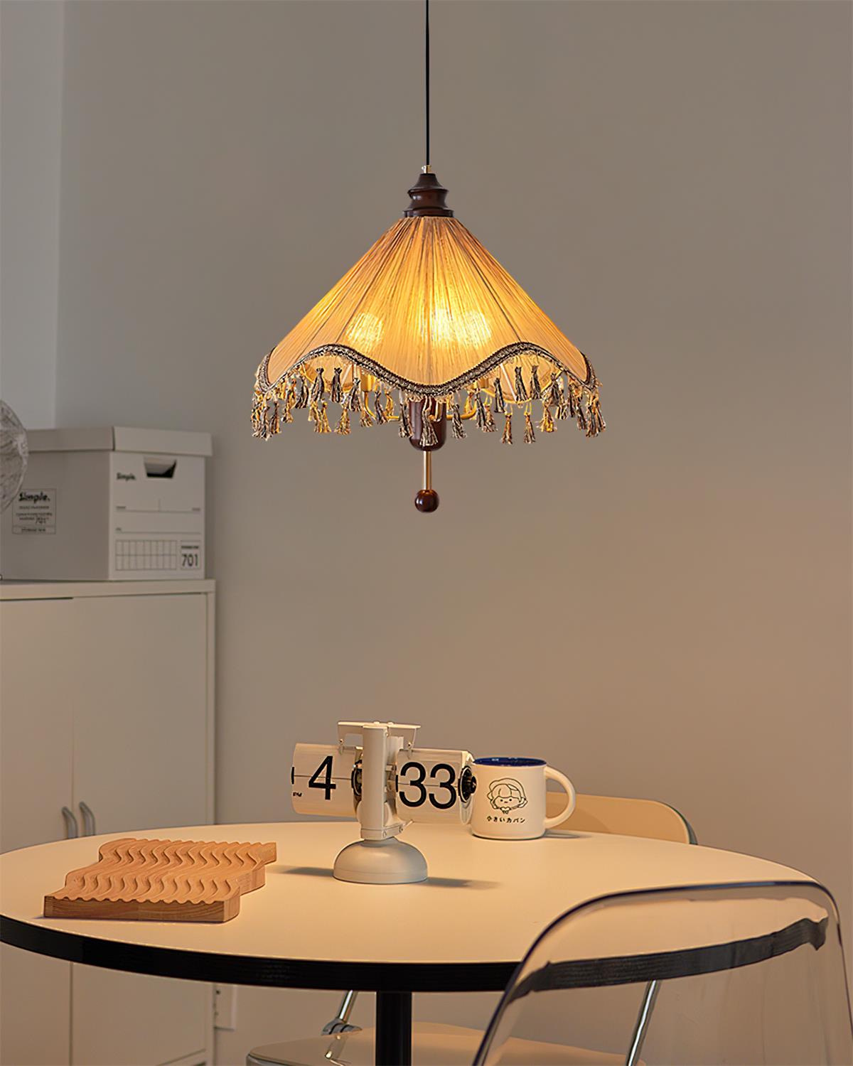 Rosetta fabric Pendant Light Boutique - Letslighting