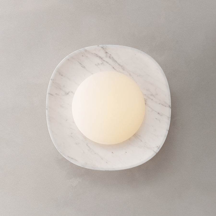 Cinoreth Modern Minimalist Marble Glass Wall Lamp - Letslighting