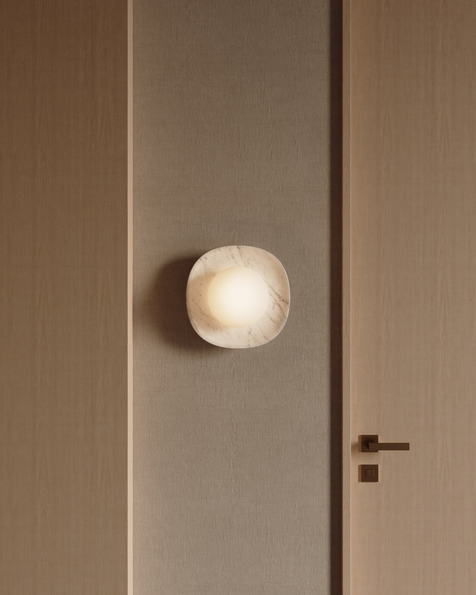Cinoreth Modern Minimalist Marble Glass Wall Lamp - Letslighting