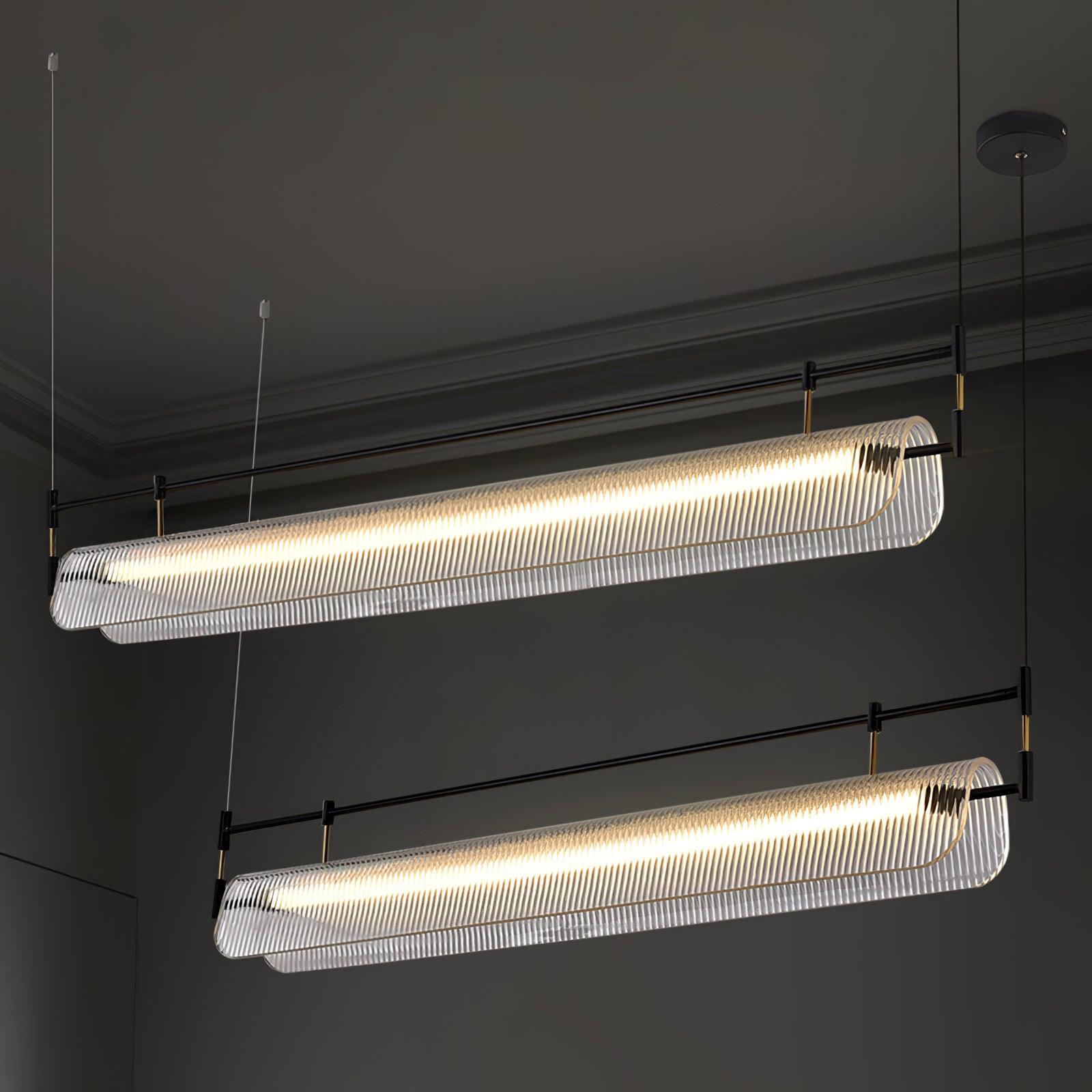 Lustra Chandelier Linear Strip Acrylic Long - Letslighting