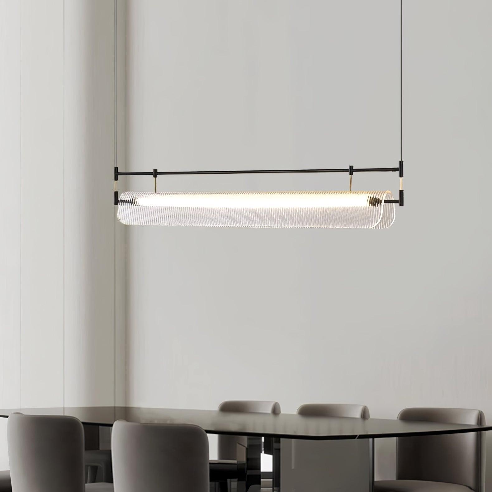 Lustra Chandelier Linear Strip Acrylic Long - Letslighting