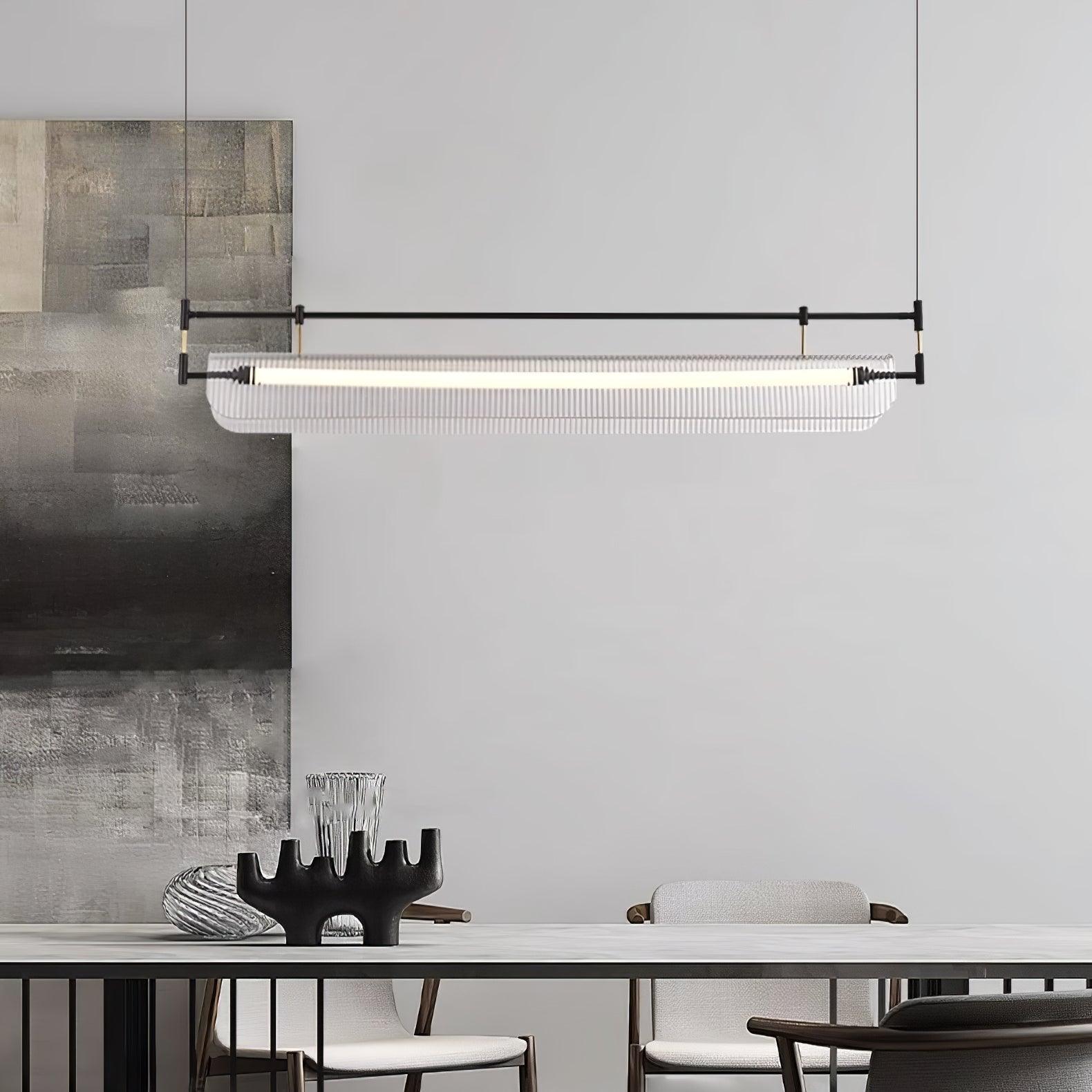 Lustra Chandelier Linear Strip Acrylic Long - Letslighting