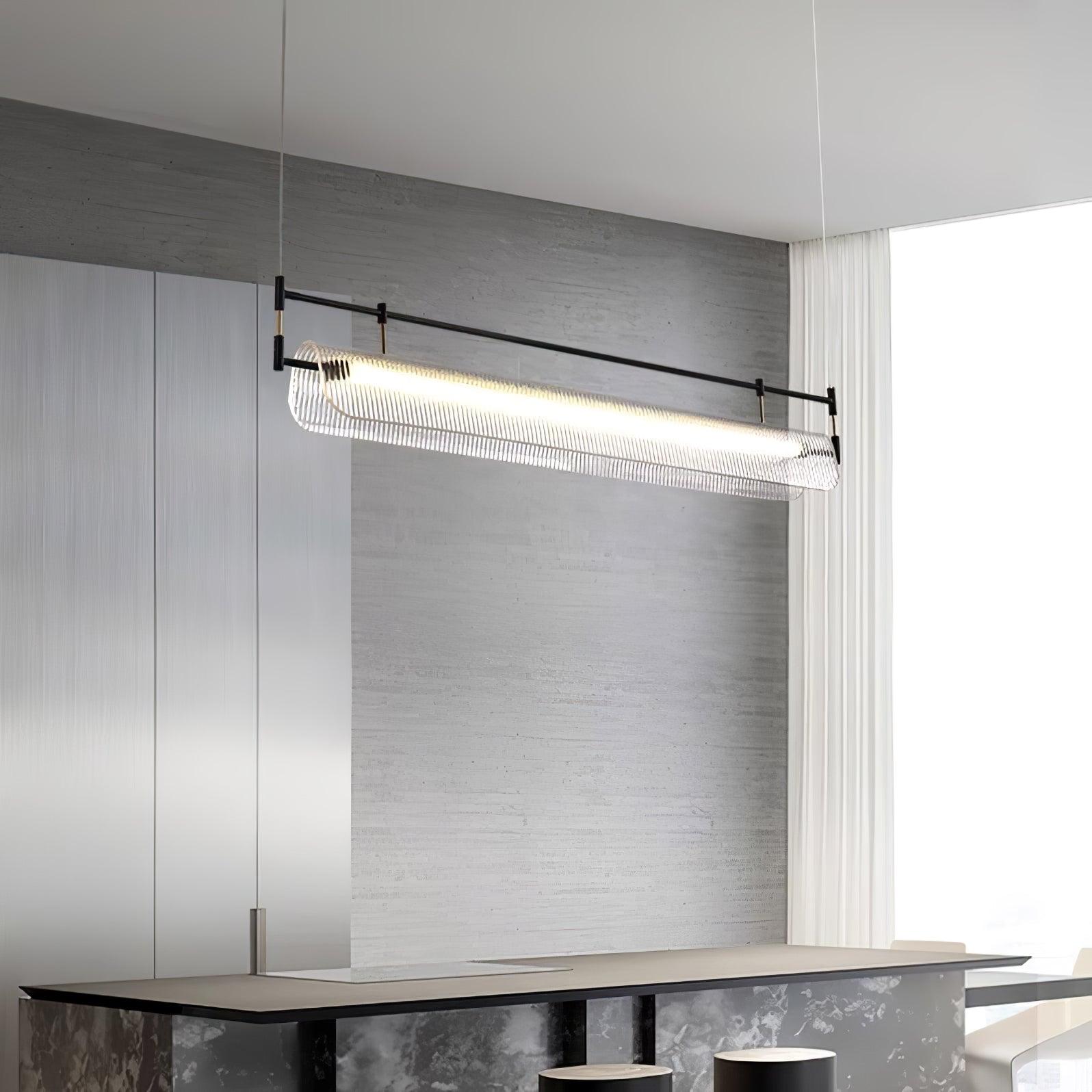 Lustra Chandelier Linear Strip Acrylic Long - Letslighting