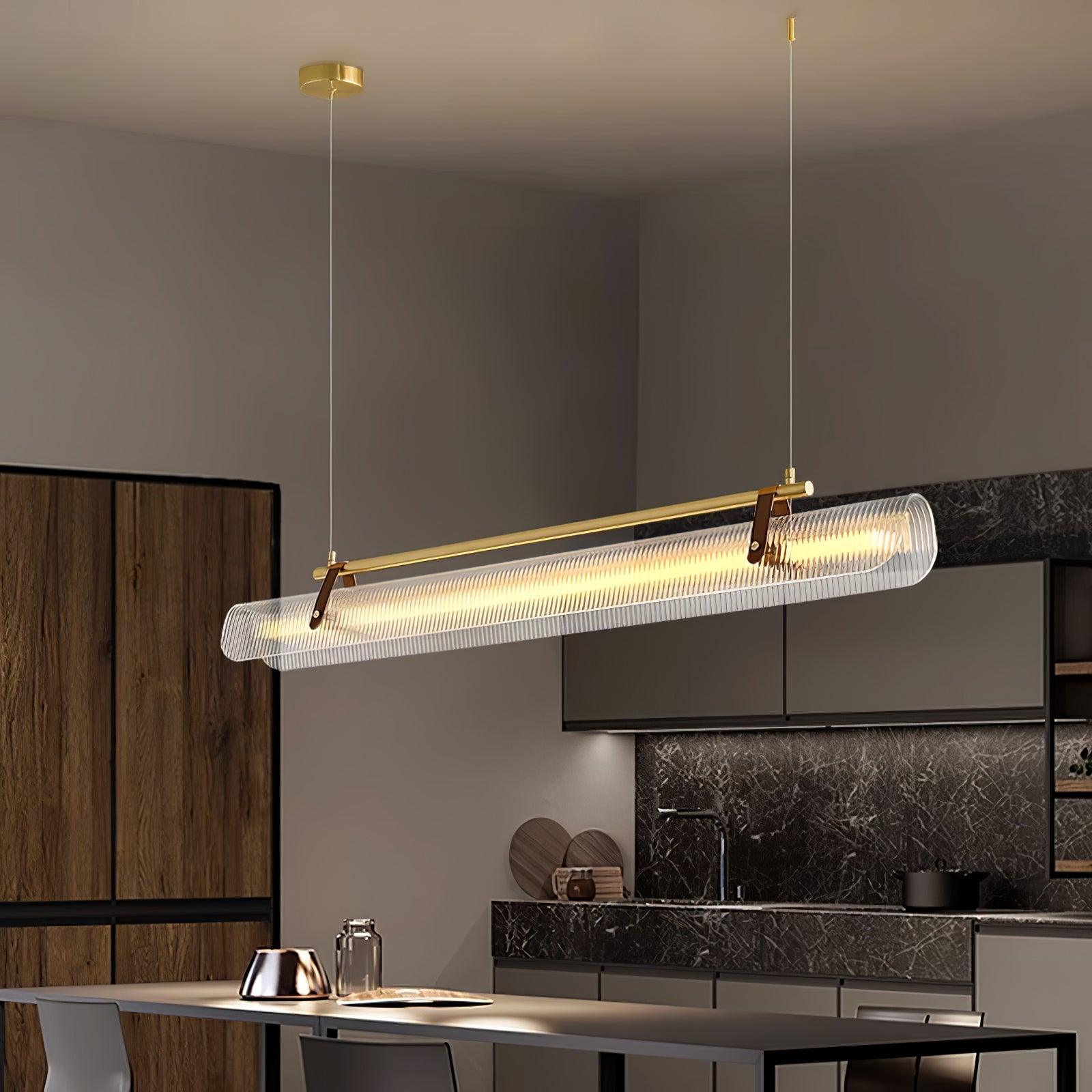 Lustra Chandelier Linear Strip Acrylic Long - Letslighting