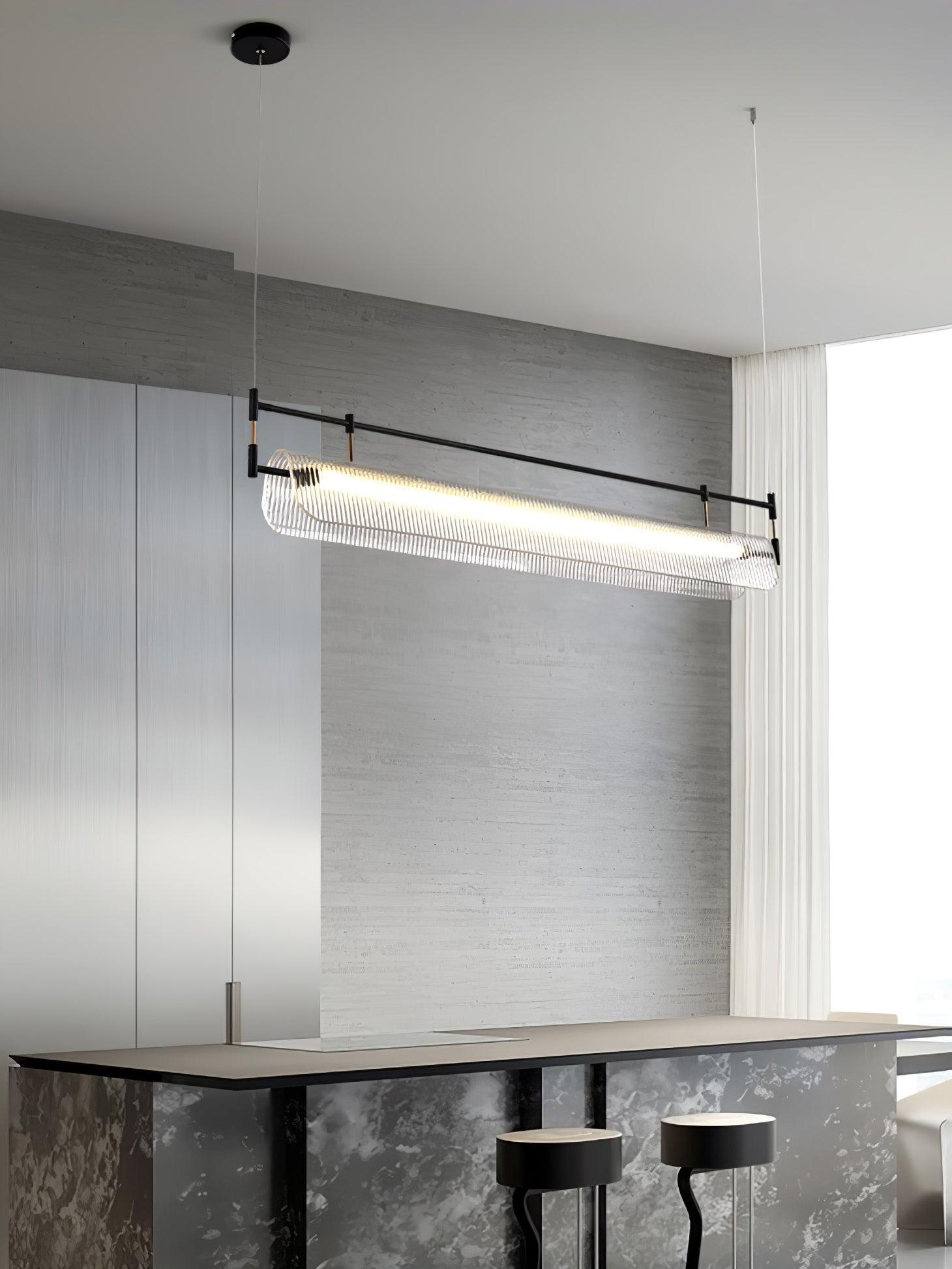 Lustra Chandelier Linear Strip Acrylic Long - Letslighting