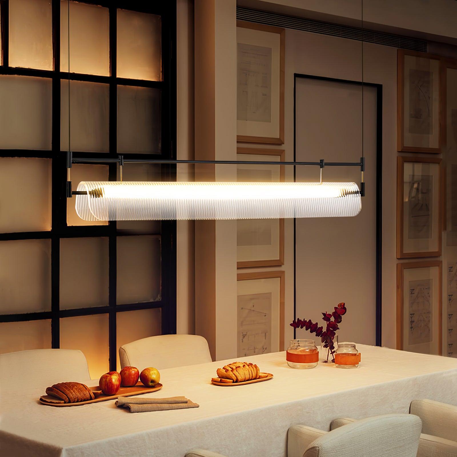 Lustra Chandelier Linear Strip Acrylic Long - Letslighting