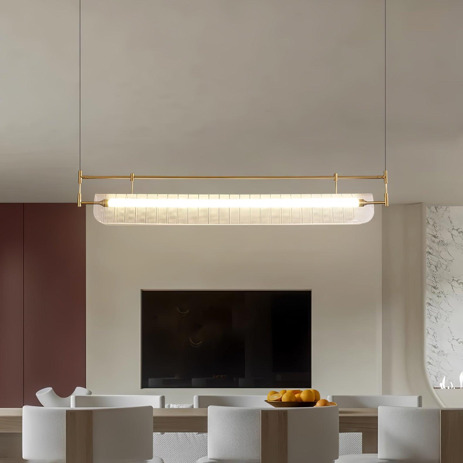 Lustra Chandelier Linear Strip Acrylic Long - Letslighting