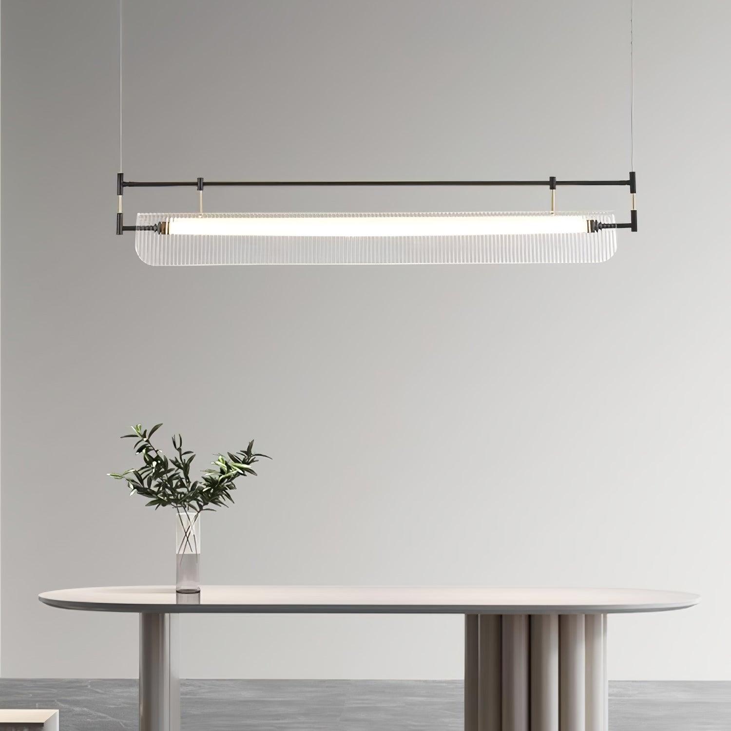 Lustra Chandelier Linear Strip Acrylic Long - Letslighting