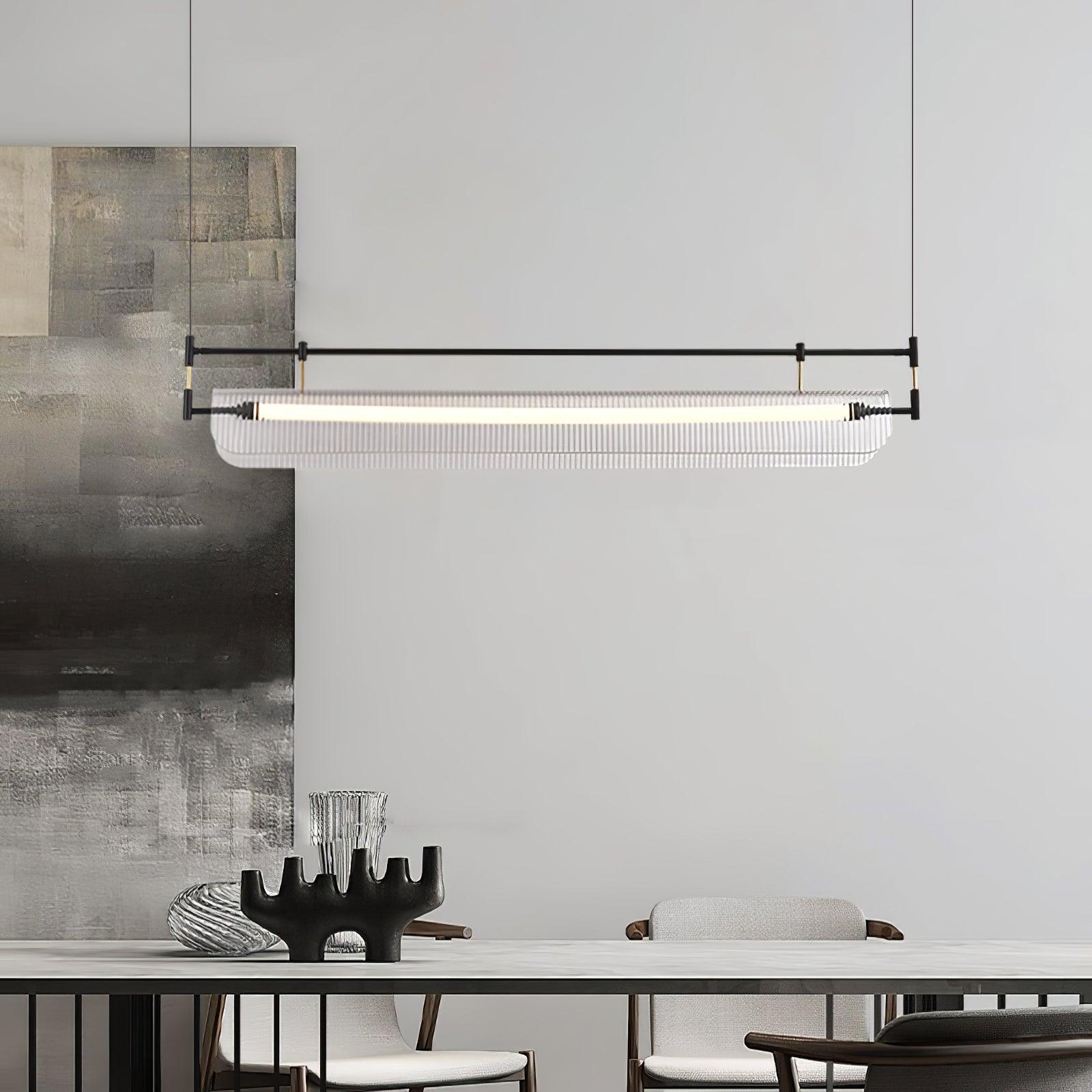 Lustra Chandelier Linear Strip Acrylic Long - Letslighting