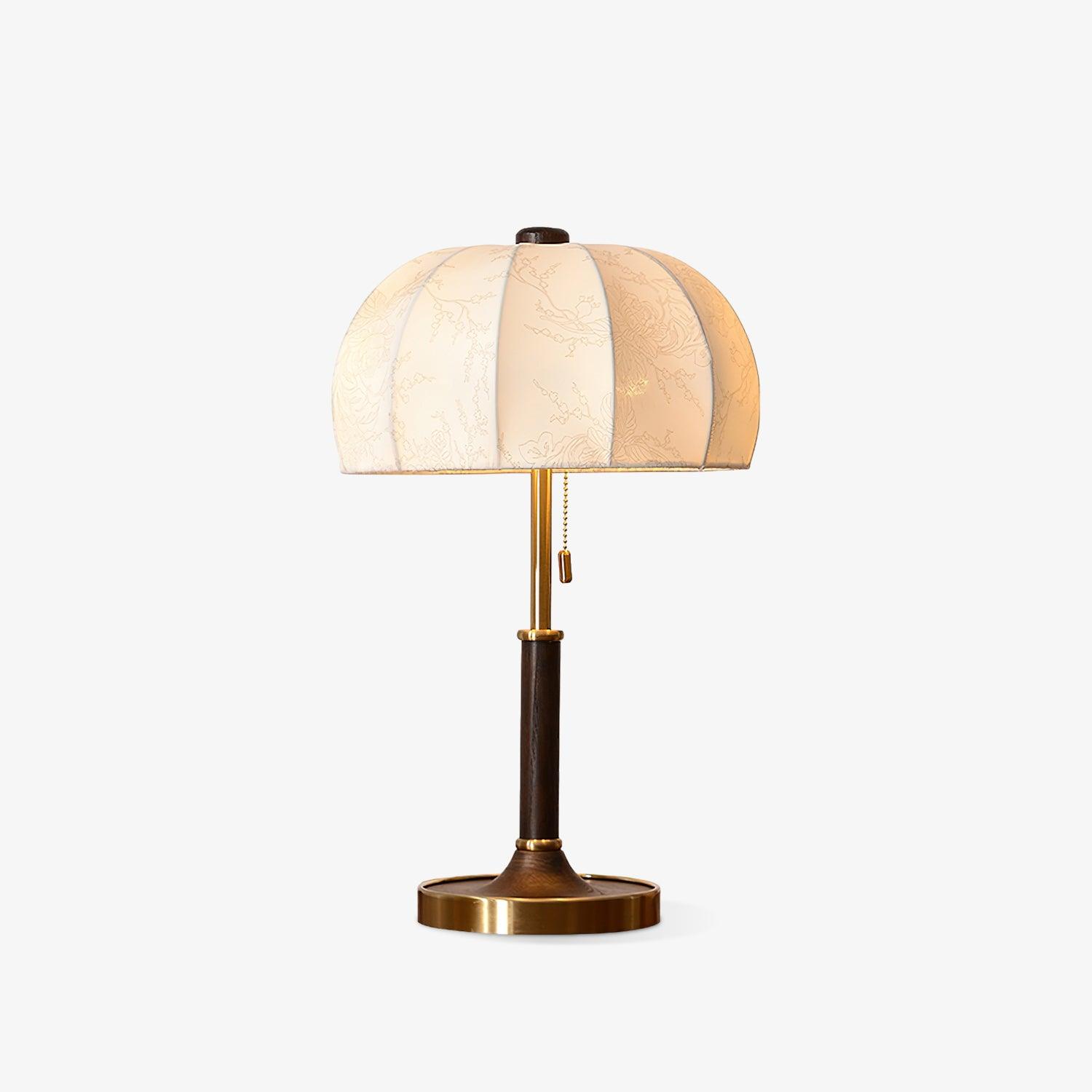 Liorian Wood Fabric Retro Table Lamp - Letslighting