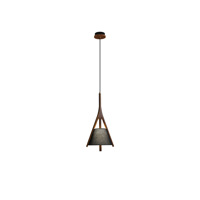 Zovenarae Triangular Wood Pendant Light - Letslighting