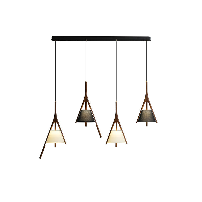 Zovenarae Triangular Wood Pendant Light - Letslighting