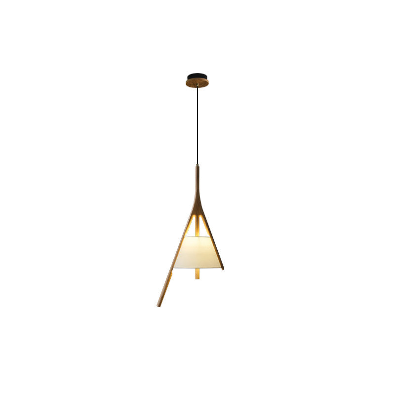 Zovenarae Triangular Wood Pendant Light - Letslighting