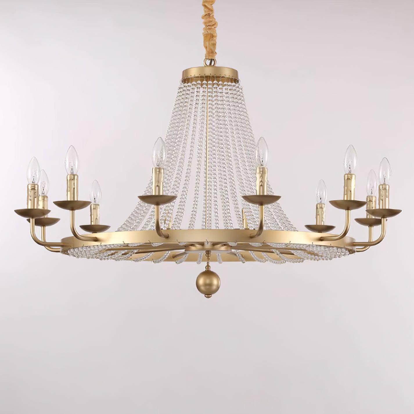 Naples Chandelier Crystal Iron Rustic Modern - Letslighting
