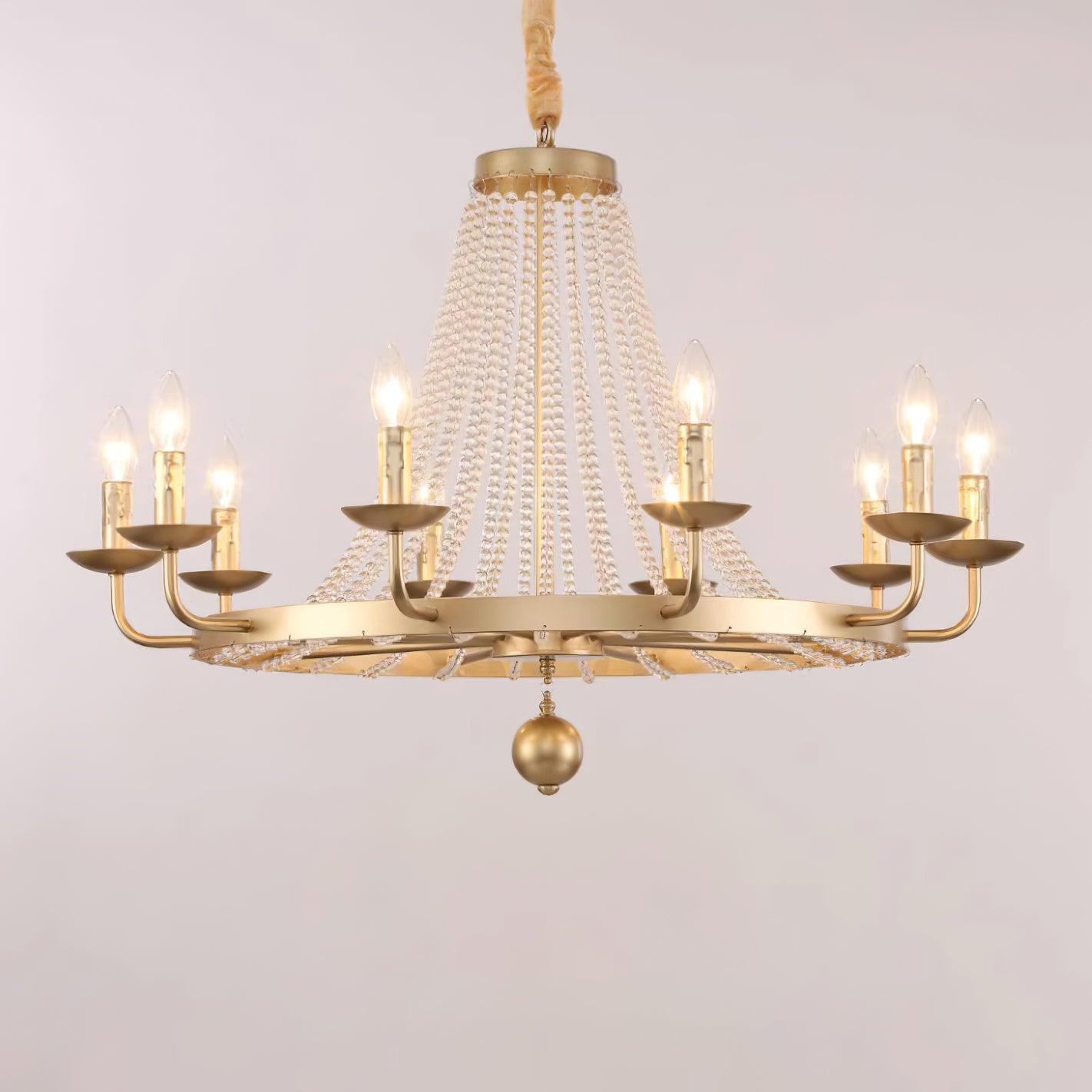 Naples Chandelier Crystal Iron Rustic Modern - Letslighting