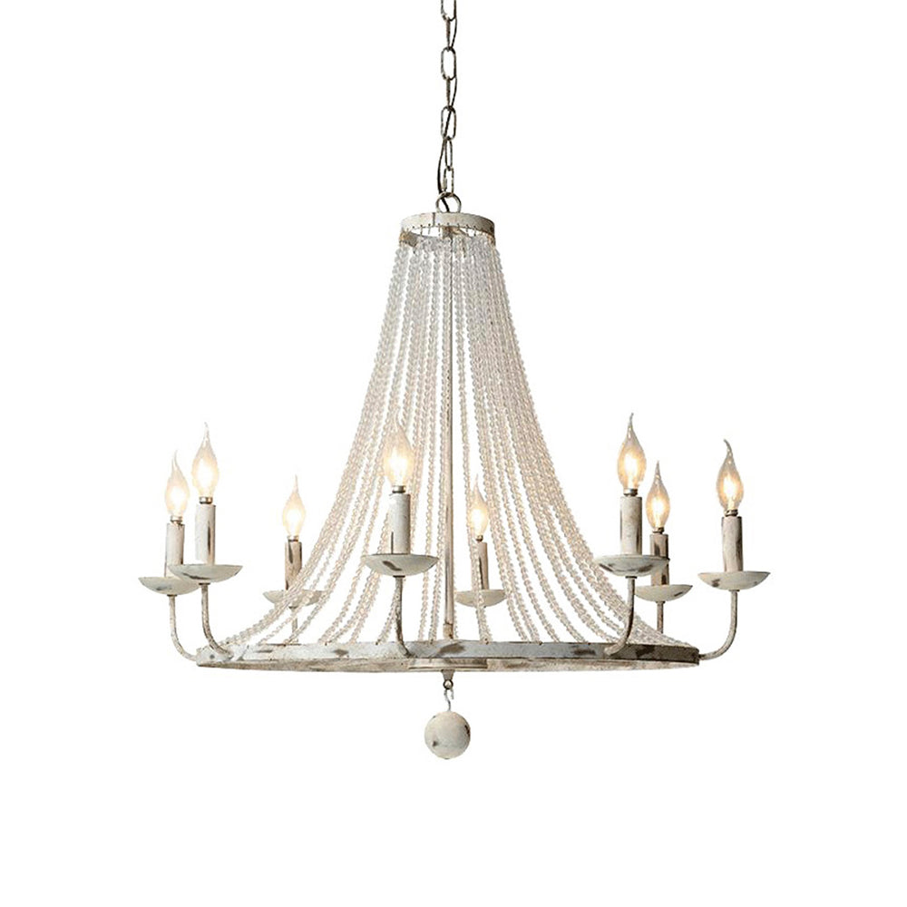 Coloros Vintage Industrial White Chandelier - Letslighting