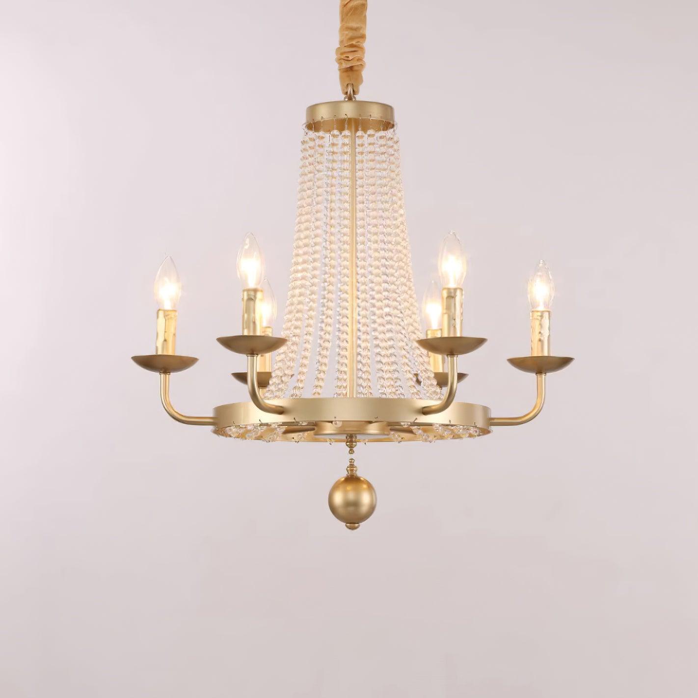 Naples Chandelier Crystal Iron Rustic Modern - Letslighting