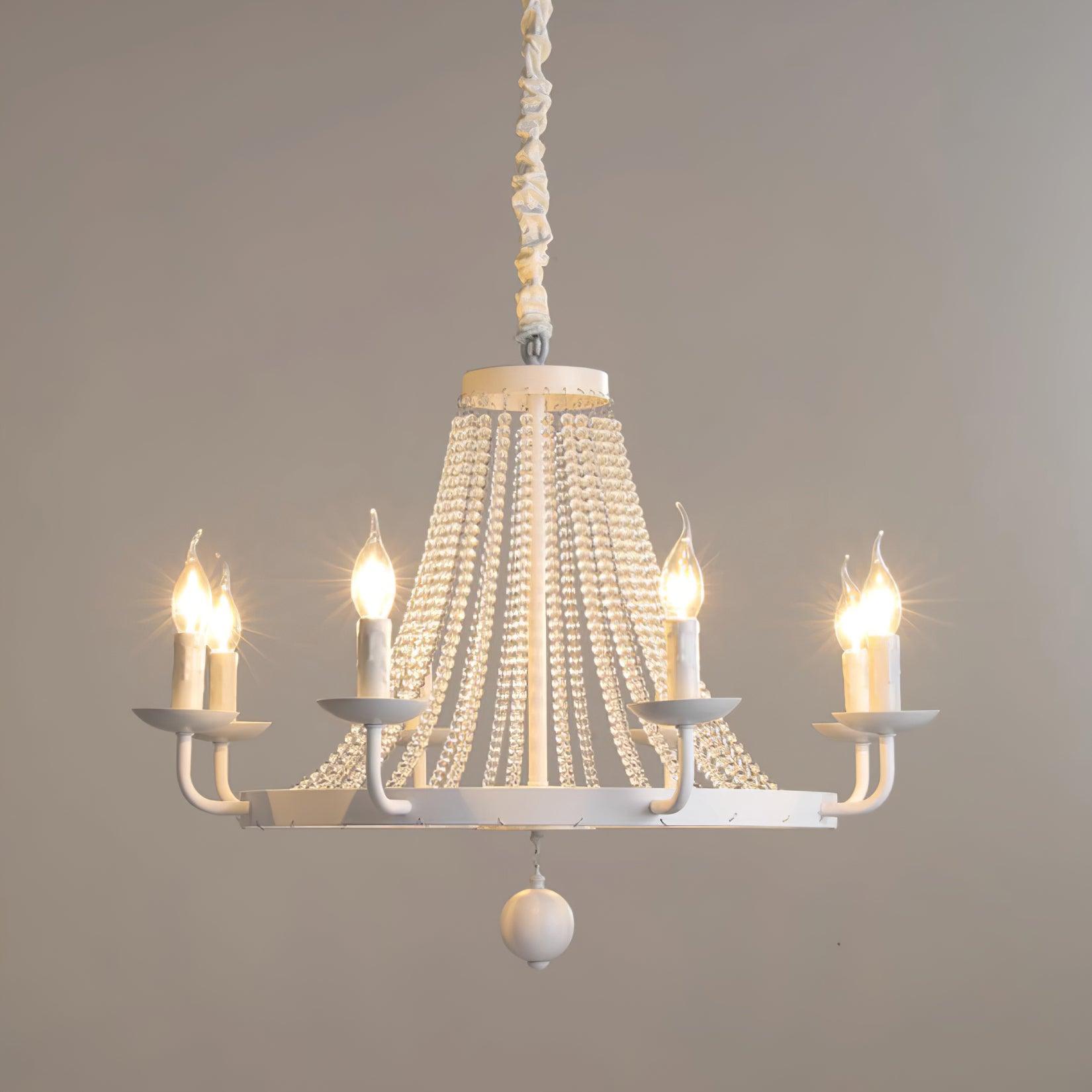 Naples Chandelier Crystal Iron Rustic Modern - Letslighting