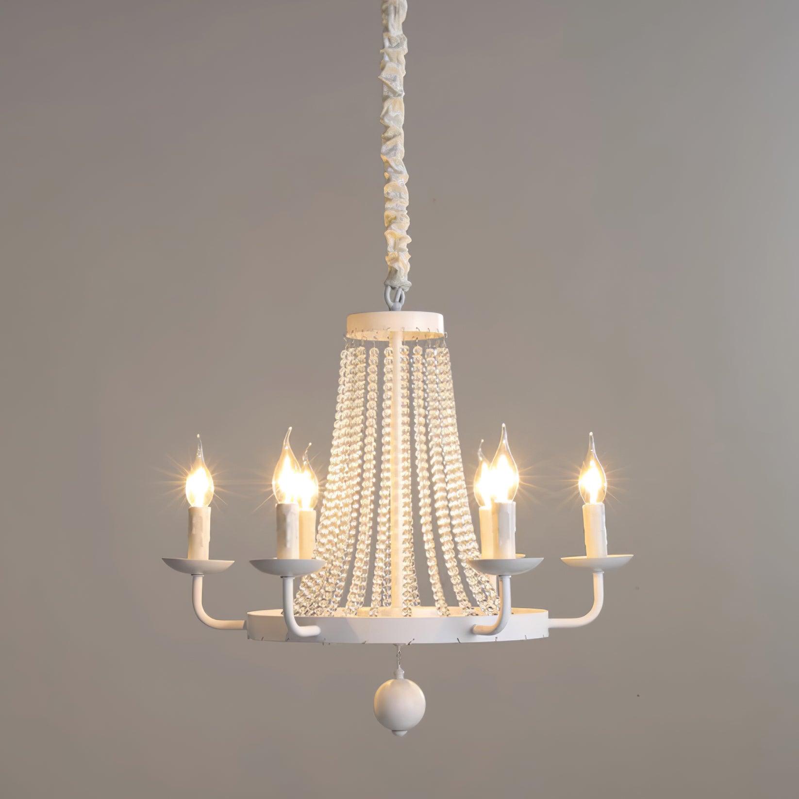 Naples Chandelier Crystal Iron Rustic Modern - Letslighting