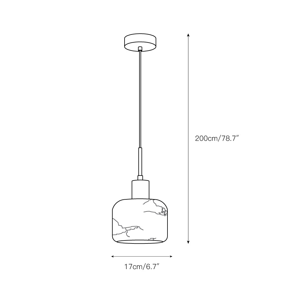 Eliriel Natural Small Alabaster Pendant Light - Letslighting