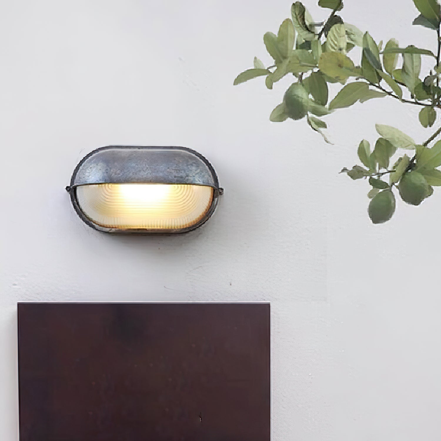 Ray Modern Round/Ellipse Outdoor Waterproof Wall Lamp, 2 Colors