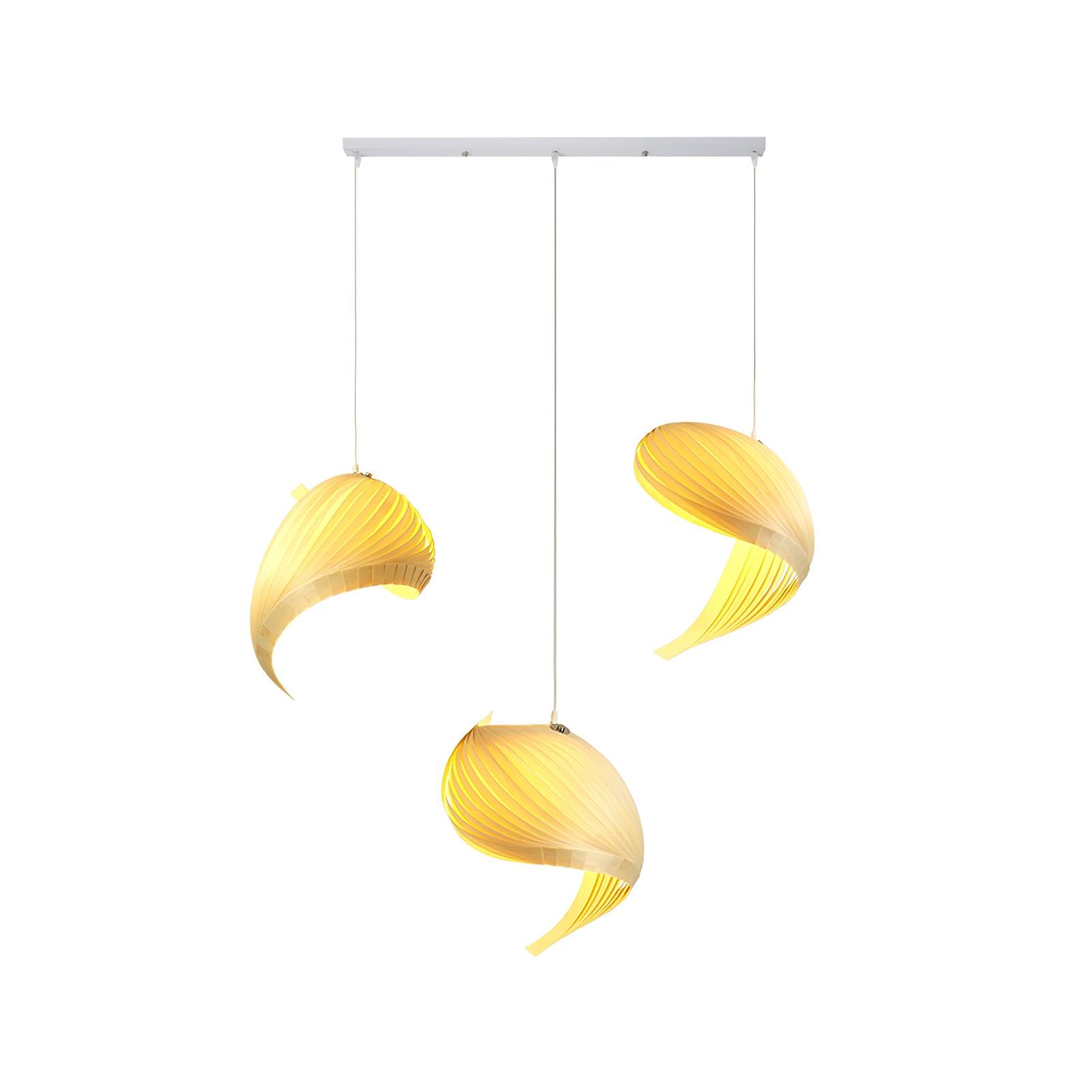 Cumiror Postmodern Luxury Shell Wood Wood Pendant Light - Letslighting