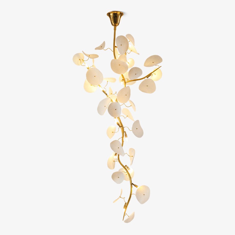 Orthair Branch Ceramic Brass Chandelier - Letslighting
